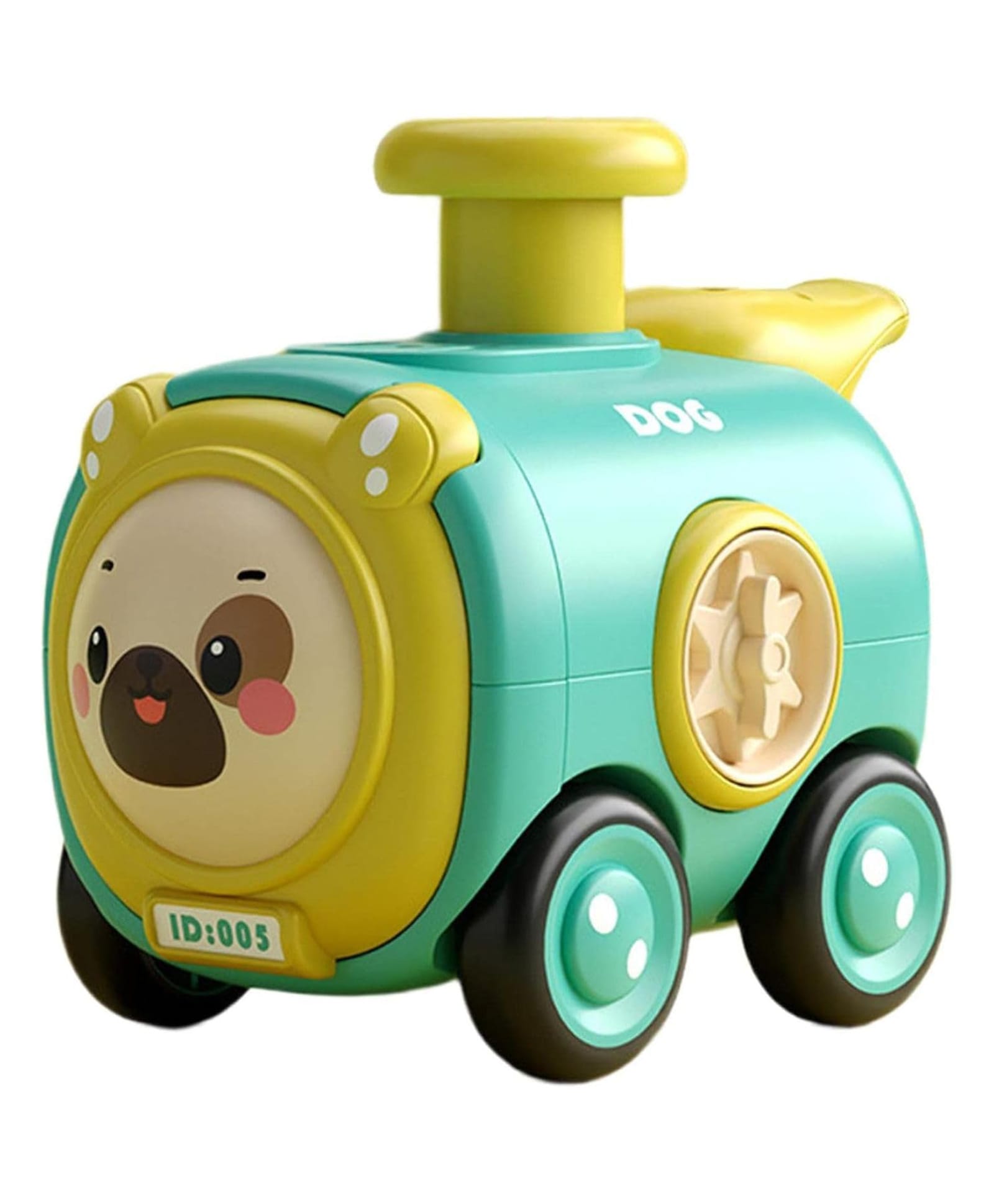 FunBlast Mini Press-and-Go Cartoon Car Toy with Whistle Music for Kids -Green-picture-41
