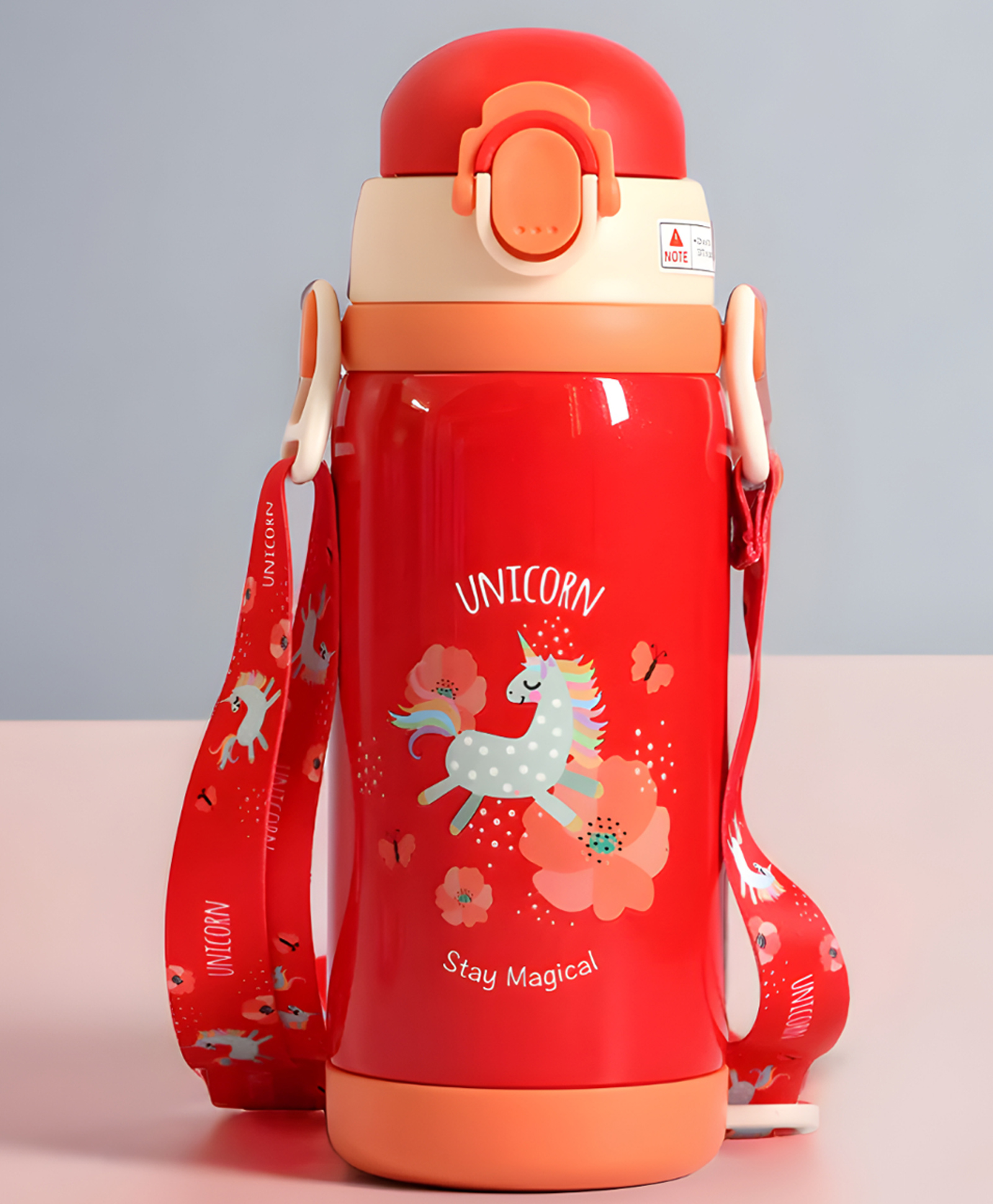 SCHOOLISH UNICORN Design Stainless Steel Water Bottle for Kids,Double Walled Vacuum Insulated,Hot and Cold Water Bottle for Girls,Boys BPA Free (450 ml)- PACK OF 1 - COLOR MAY VARY-image-14