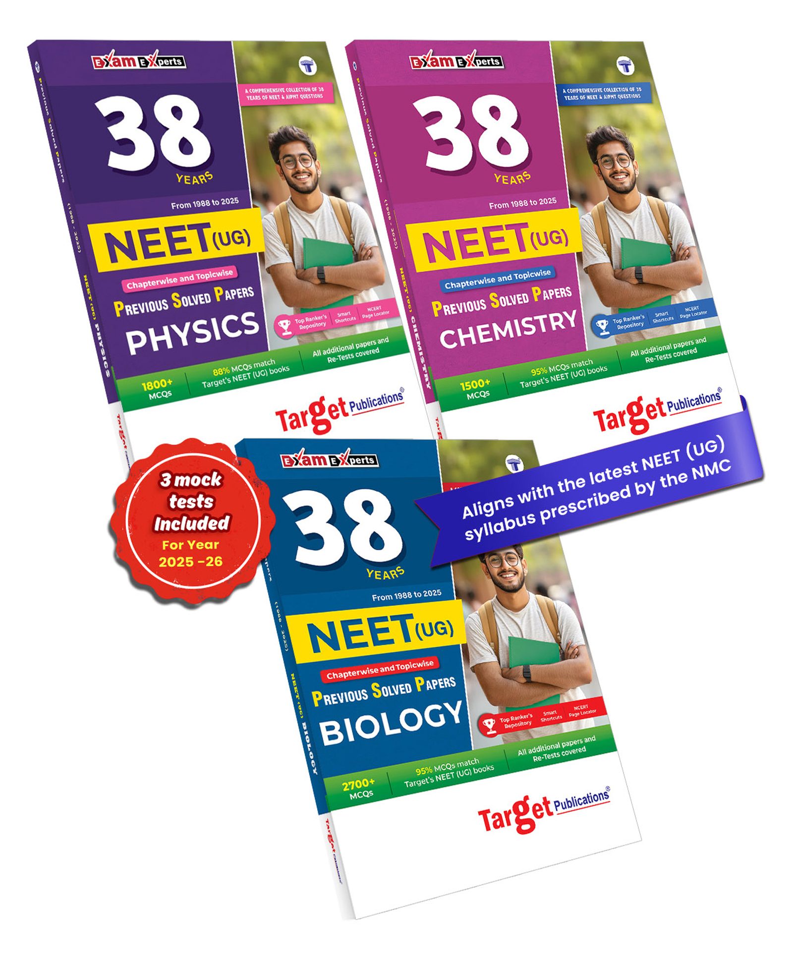 38 Years NEET Previous Year Solved Question Papers Physics, Chemistry and Biology PYQs | NEET UG Chapterwise Topicwise Solutions 2026 Exam | 6000+ MCQs | Set of 3 Books- English-image-31