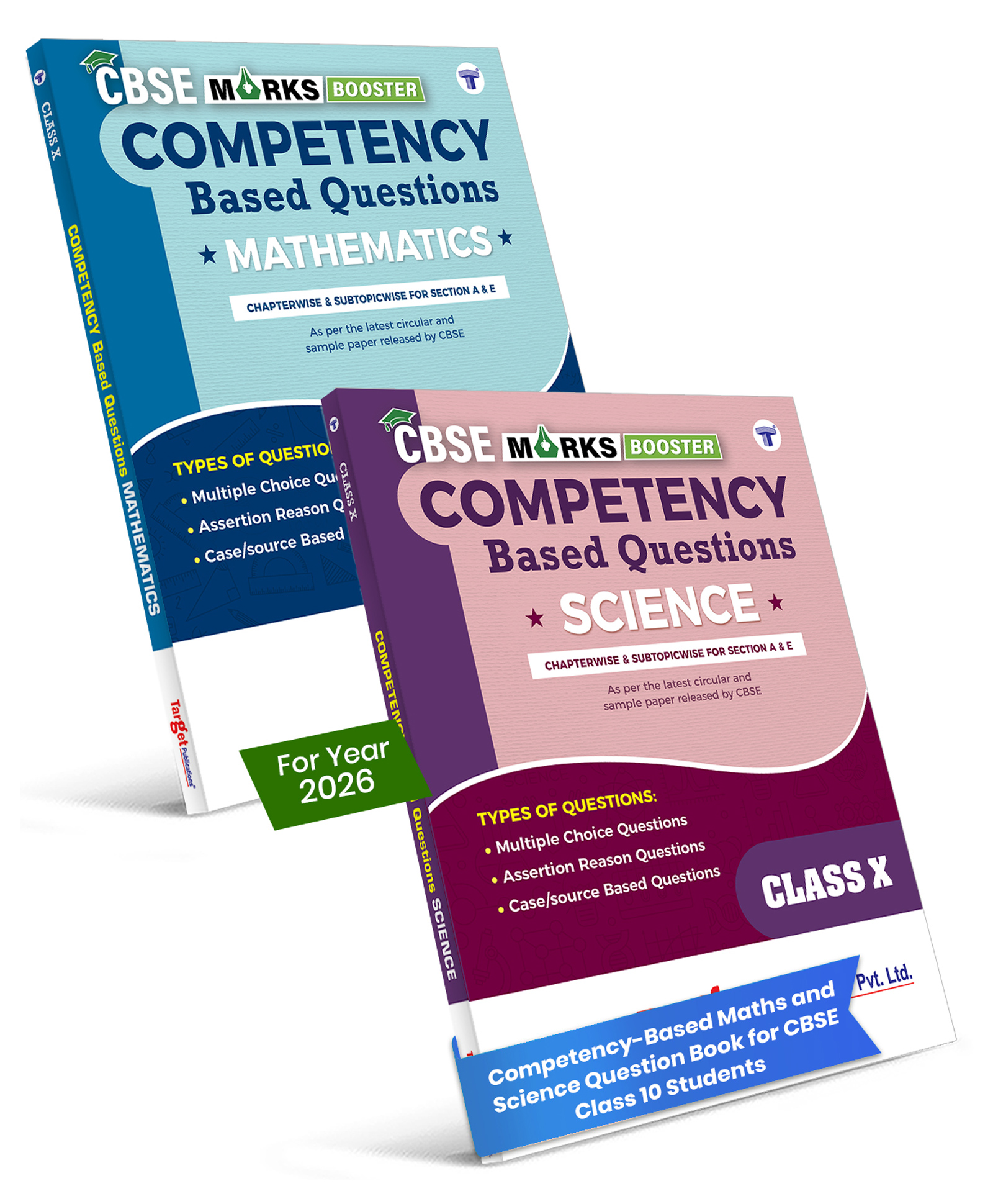 CBSE Class 10 Science & Maths Competency Based Questions Books | Chapterwise & Subtopicwise MCQ's, A&R, Case Study Based Questions | Practice Questions for Board Exam | Set of 2-image-9