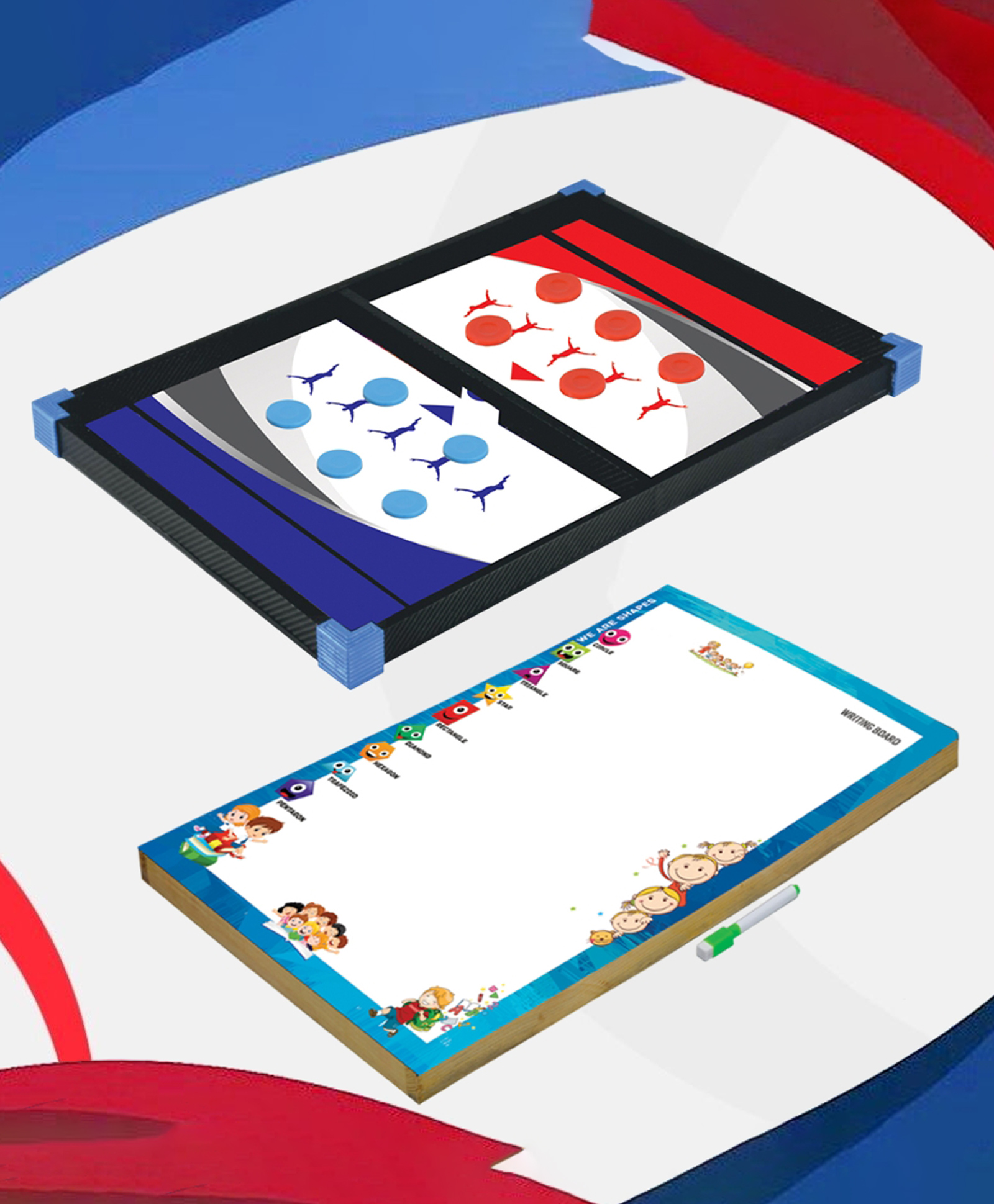 Mad Over Toys 2 in 1 Junior String Hockey Game with Writing Board for Kids|Indoor Outdoor Pull String Hockey Toy|Fun Sports Sling Shot Toy for Boys Girls,Family Game,Hand-Eye Coordination Training Kit-picture-26