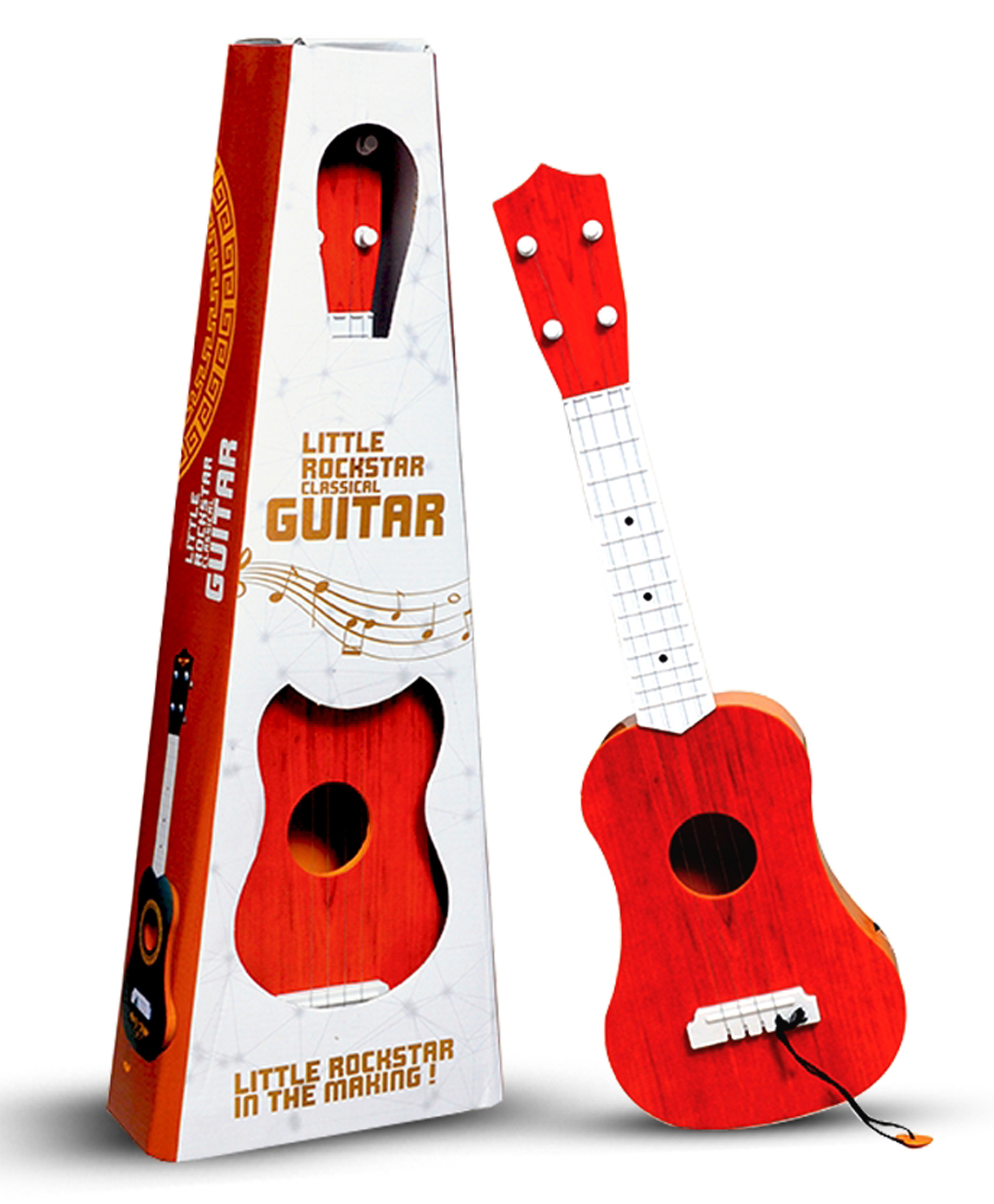 Mad Over Toys 4-String Mini Guitar for Kids | Beginner Musical Instrument for Toddlers & Children (Ages 2-10) | Lightweight Ukulele-Style Guitar | Fun Gift for Boys & Girls | Birthday Gift For Kids-image-13