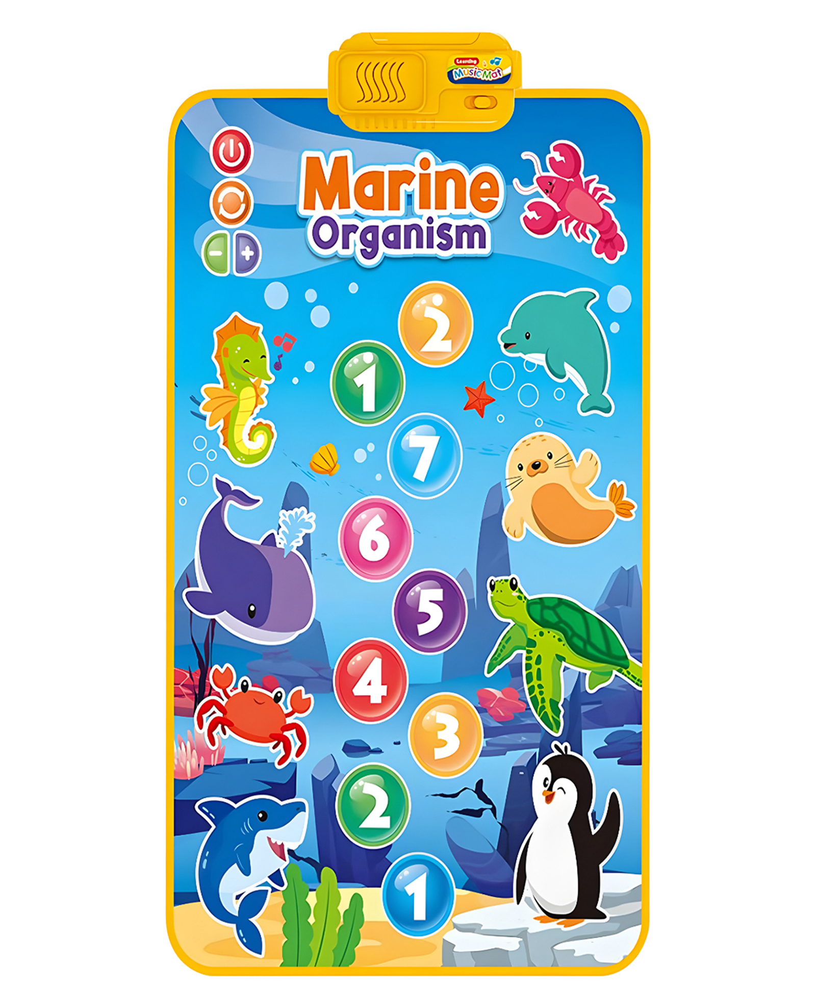 NEGOCIO Baby Sensory Step on Floor Music Mat Toddlers Learning Walk Blanket Toys Marine Piano Dance Pad - PACK OF 1 - COLOR MAY VARY-image-14
