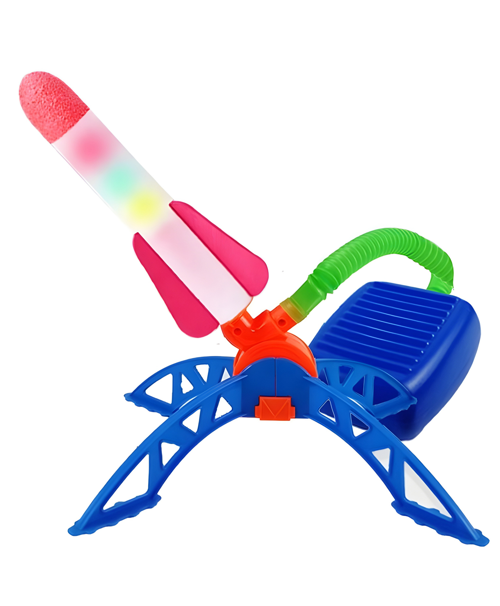 NEGOCIO Fun Outdoor Gift Toy Foam Rocket Launcher Sturdy Launcher Stand With Foot Launch Pad for Kids Boys Girls - PACK OF 1 - COLOR MAY VARY-image-44