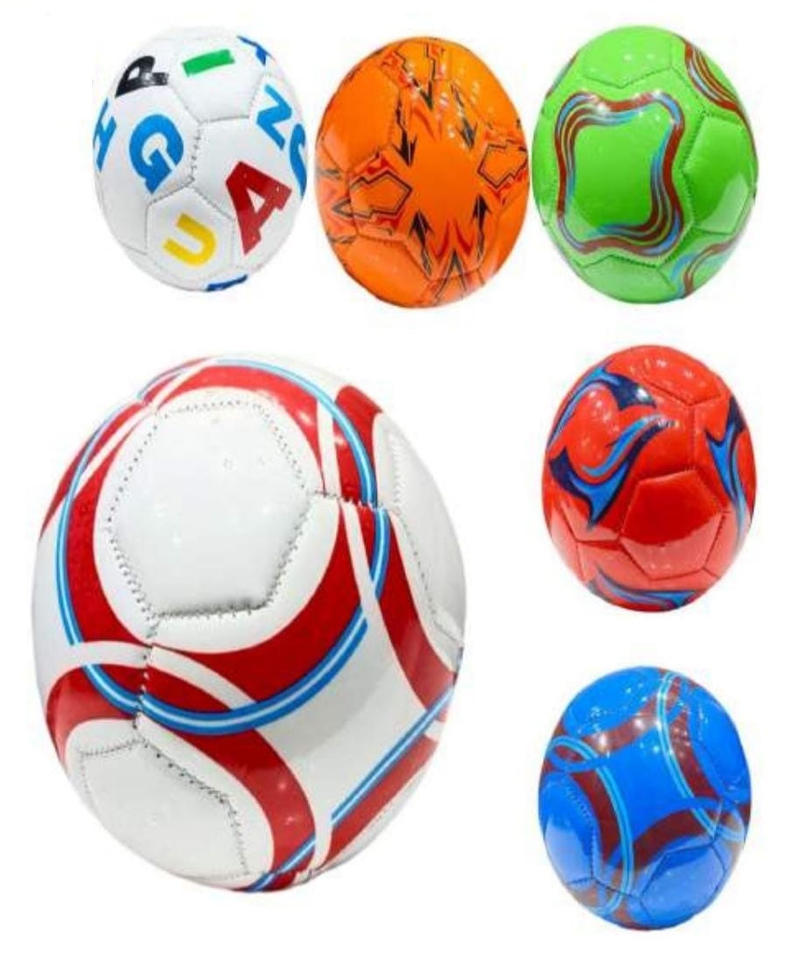 Azhari Rubber Soccer Ball Beach Football Custom Print Soccer Goal Team Match Training Ball Student Team Kids Pack of 1 Color May Vary-image-11