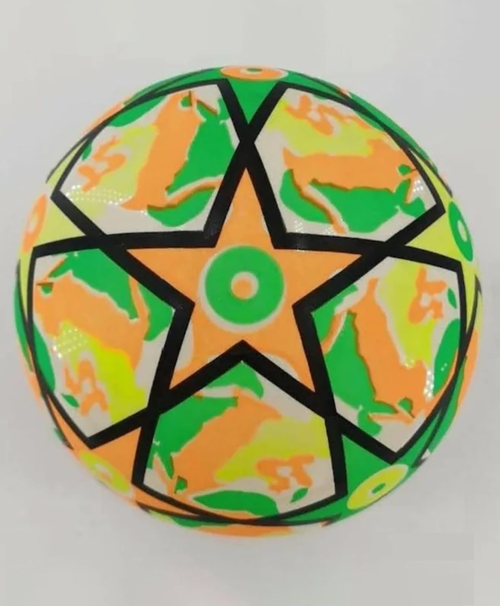 Azhari Star Pattern Inflatable Beach Ball Indoor And Outdoor Sports Rubber Beach Ball For Kids Pack of 2 Color May Vary-image-9