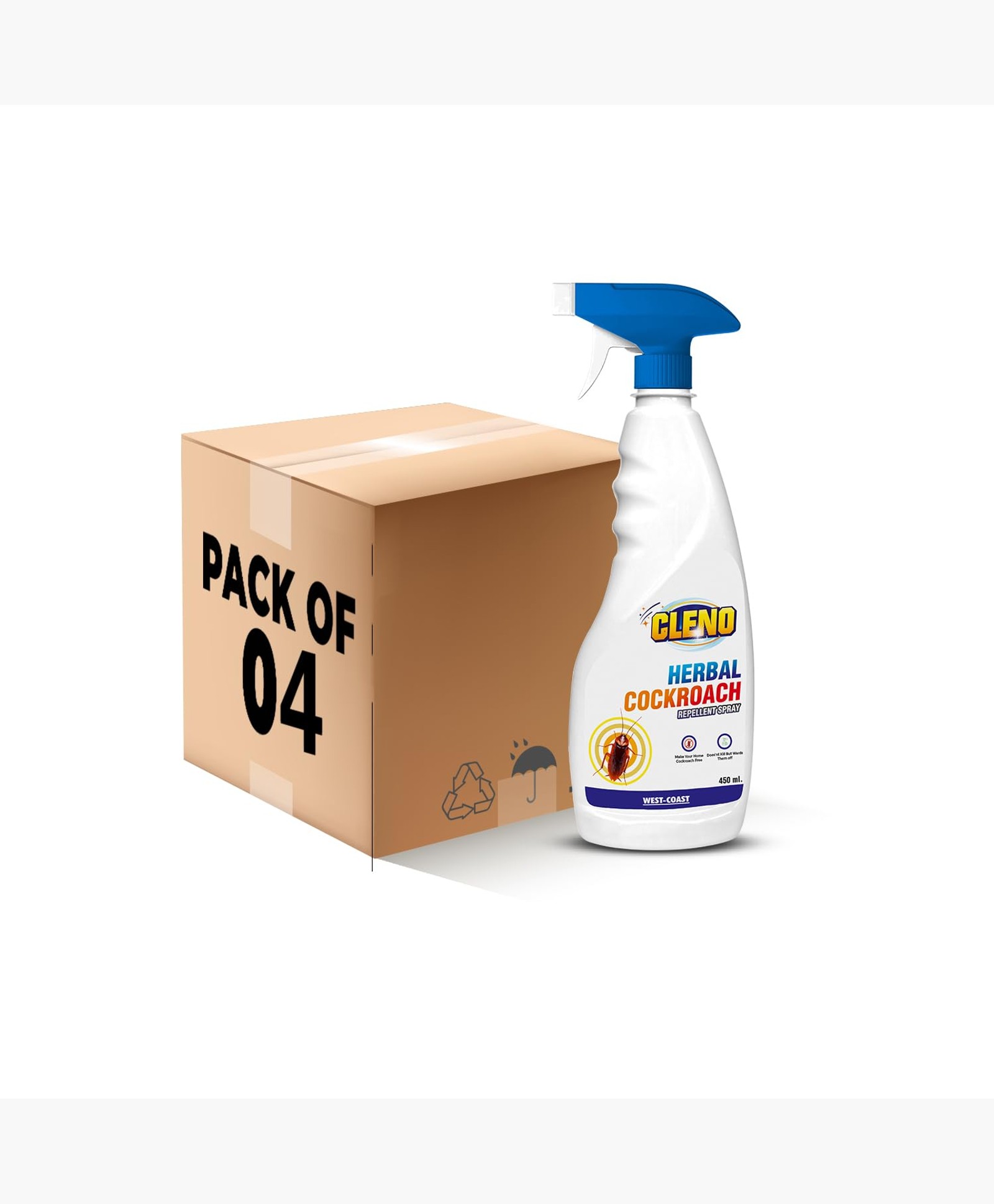 Cleno Herbal Cockroach Repellent Spray | Cockroach Room Spray | Completely Herbal | Cockroach Repellent Spray -450 ml (Pack of 4) (Ready to Use)-picture-11
