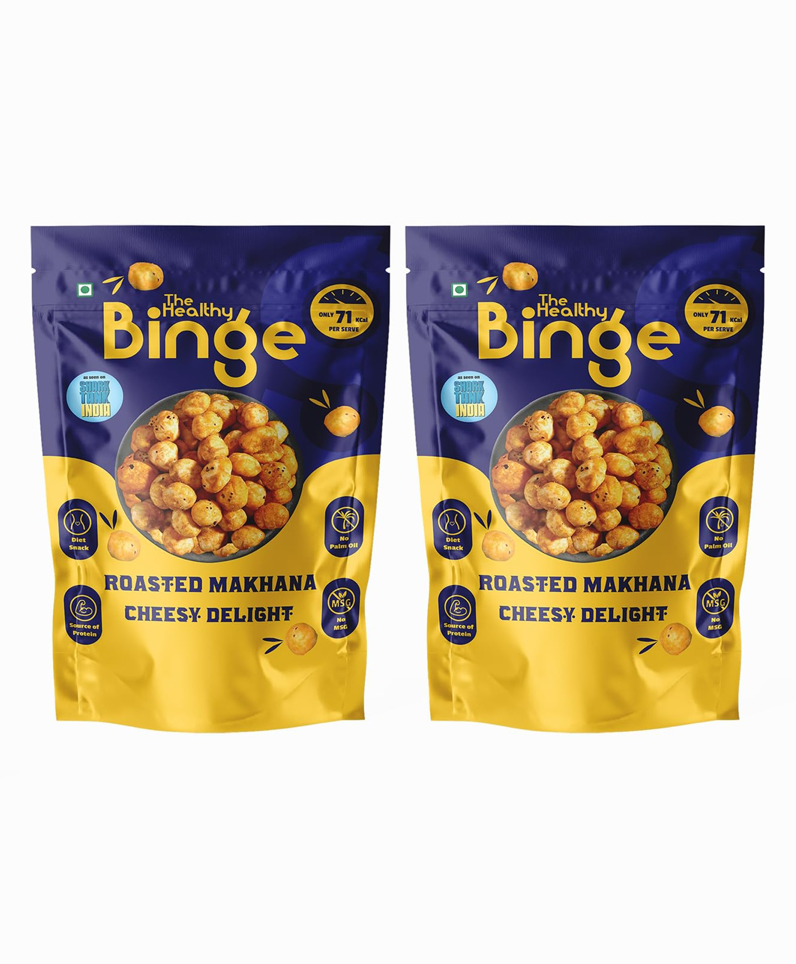 The Healthy Binge Makhana Cheese 75g (Pack of 2)-image-23