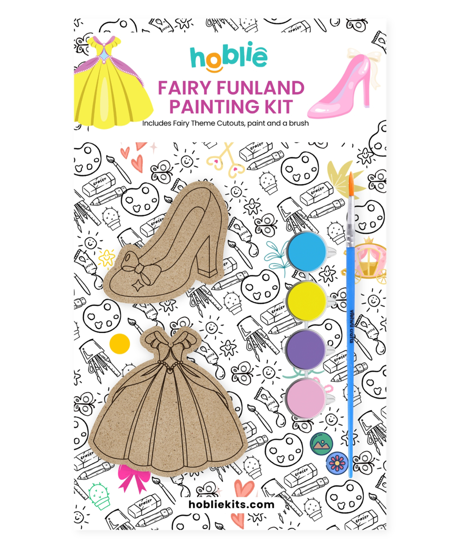 Hoblie Fairy Funland Princess Themed Fridge Magnet Painting Kit-picture-12