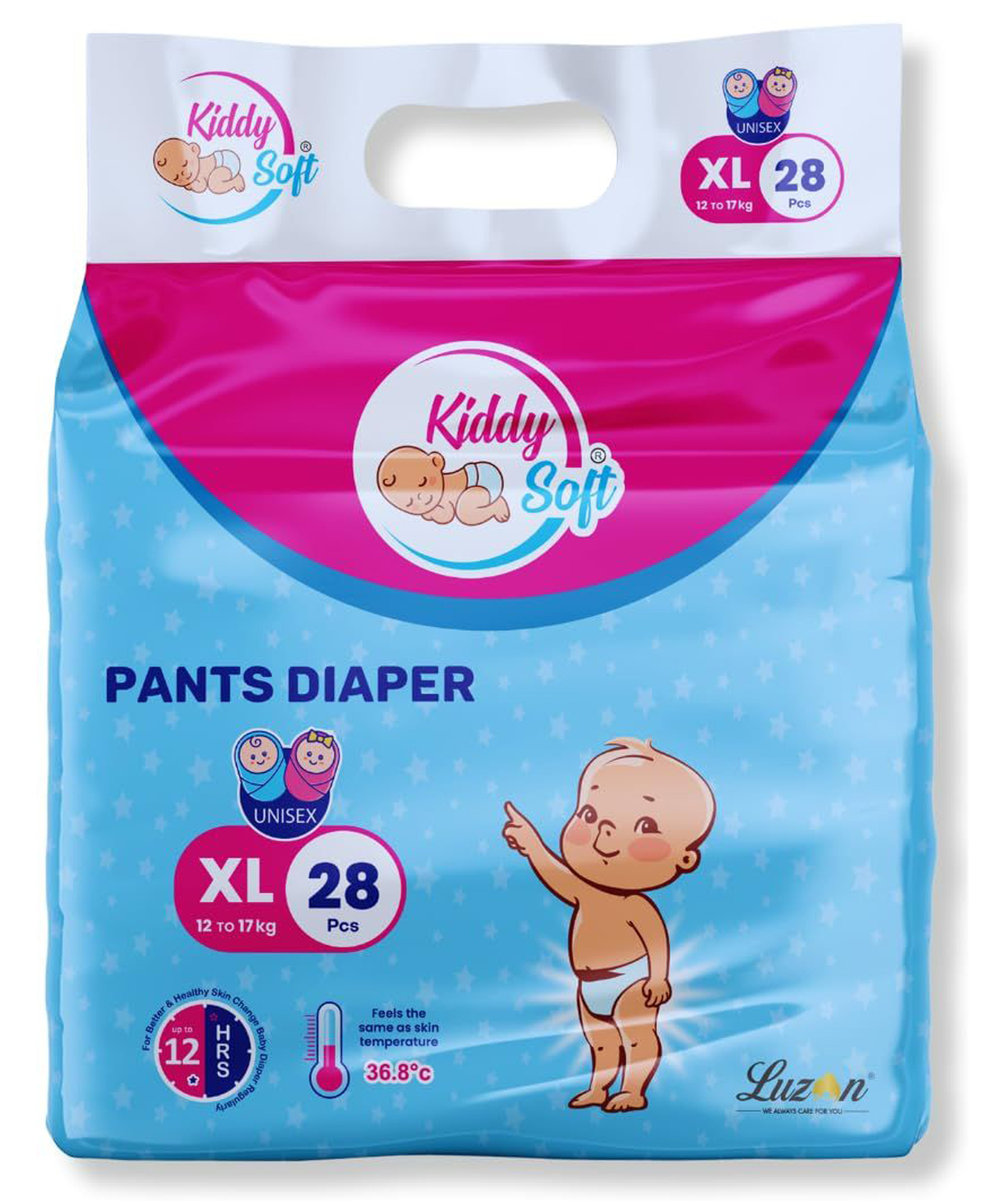 KiddySoft Baby Diaper Pants, Extra Large (XL), 28 Counts | 5 Layer All Night Leakage Protection & Quick Absorbency | For Babies of 12-17 Kg | Up to 12 hours Protection | Rash Free Comfort Diapers-image-37