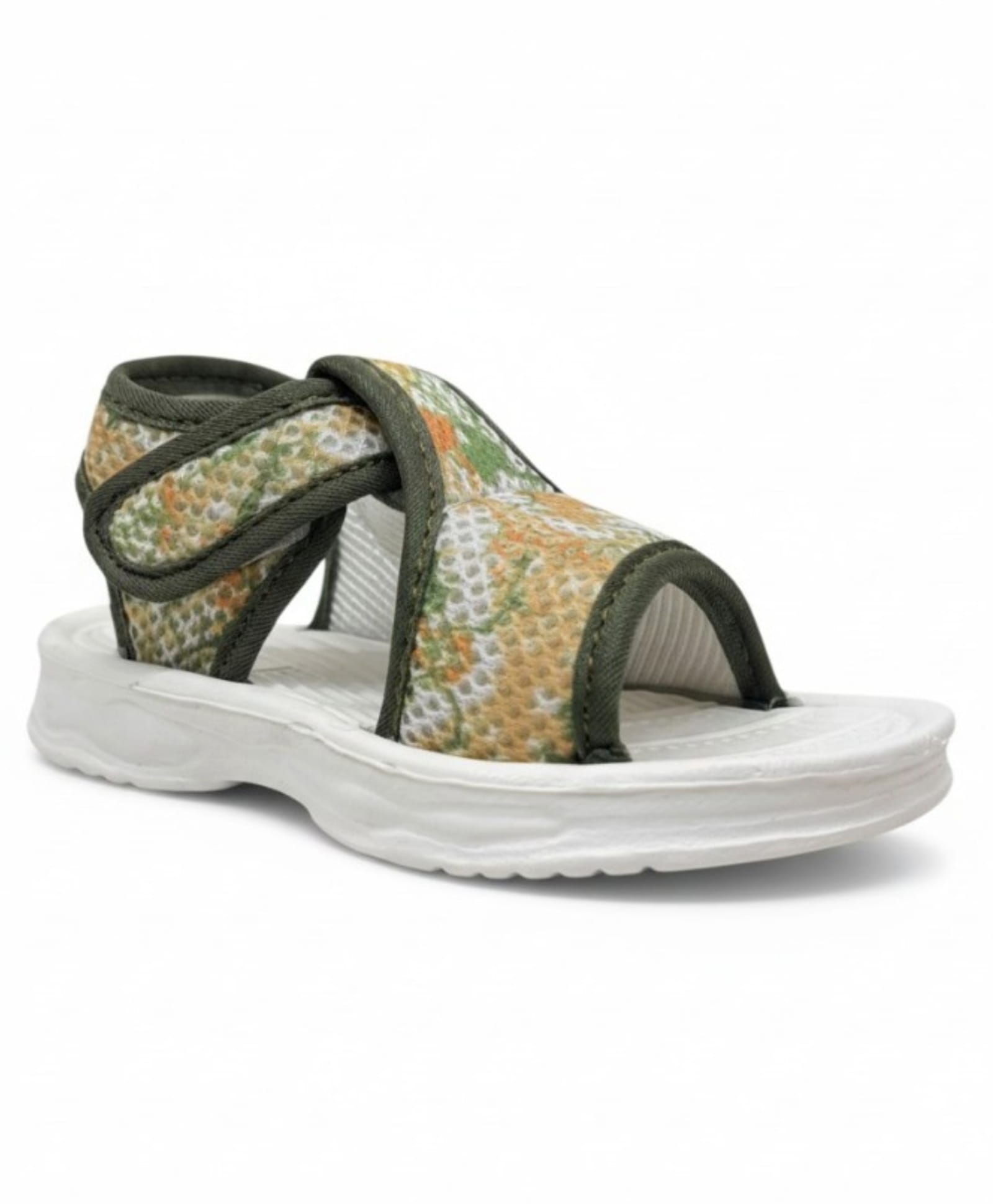 Lil Lollipop Self Designed Velcro Closure Sandals - Green-image-12