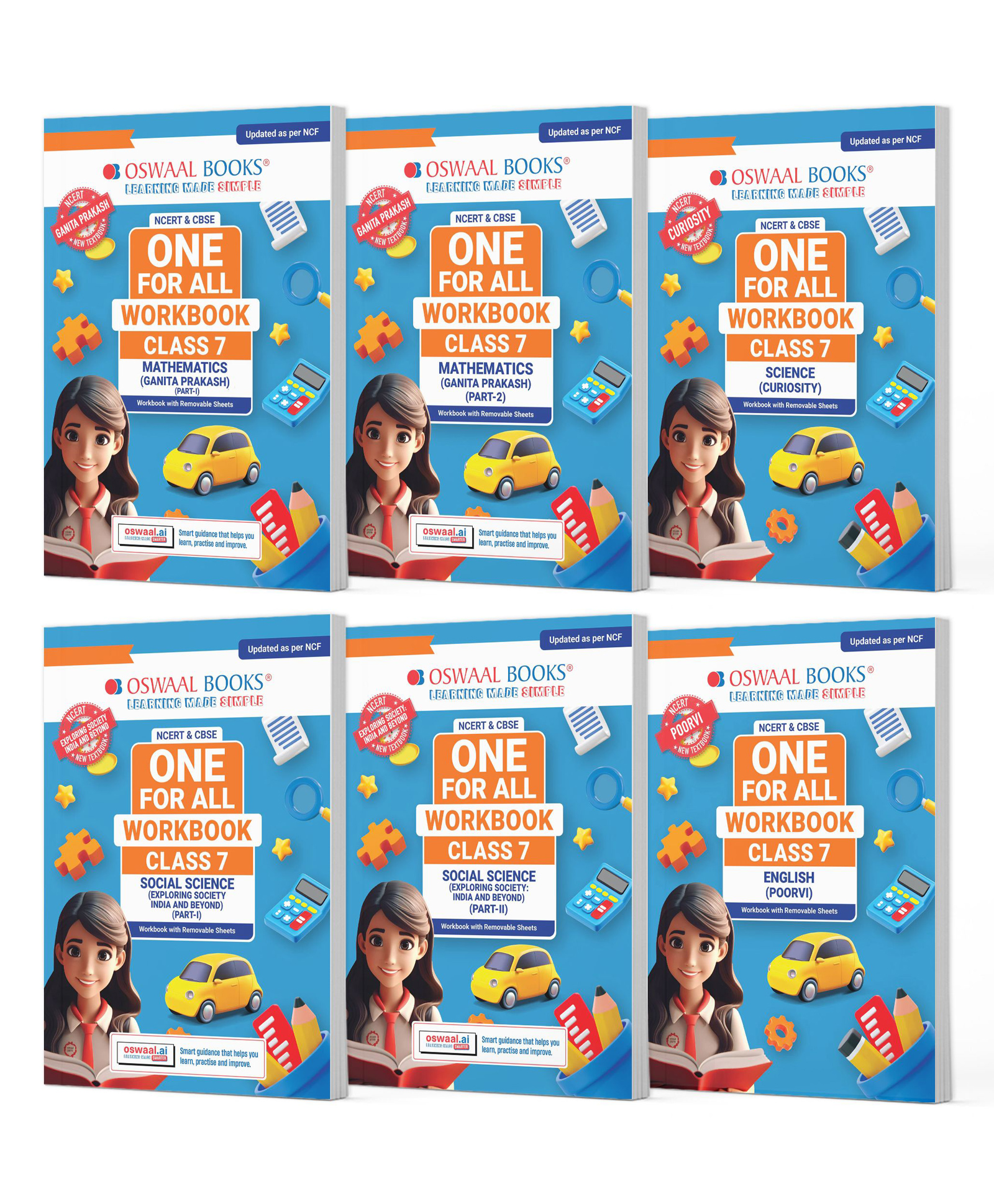 OSWAAL BOOKS NCERT & CBSE One For All Workbook For Class 7 | Mathematics Part-1 & Part-2| Science | Social Science Part-1 & Part-2 | English | Updated As Per NCF | Set Of 6 Books | For Latest Exam-picture-24