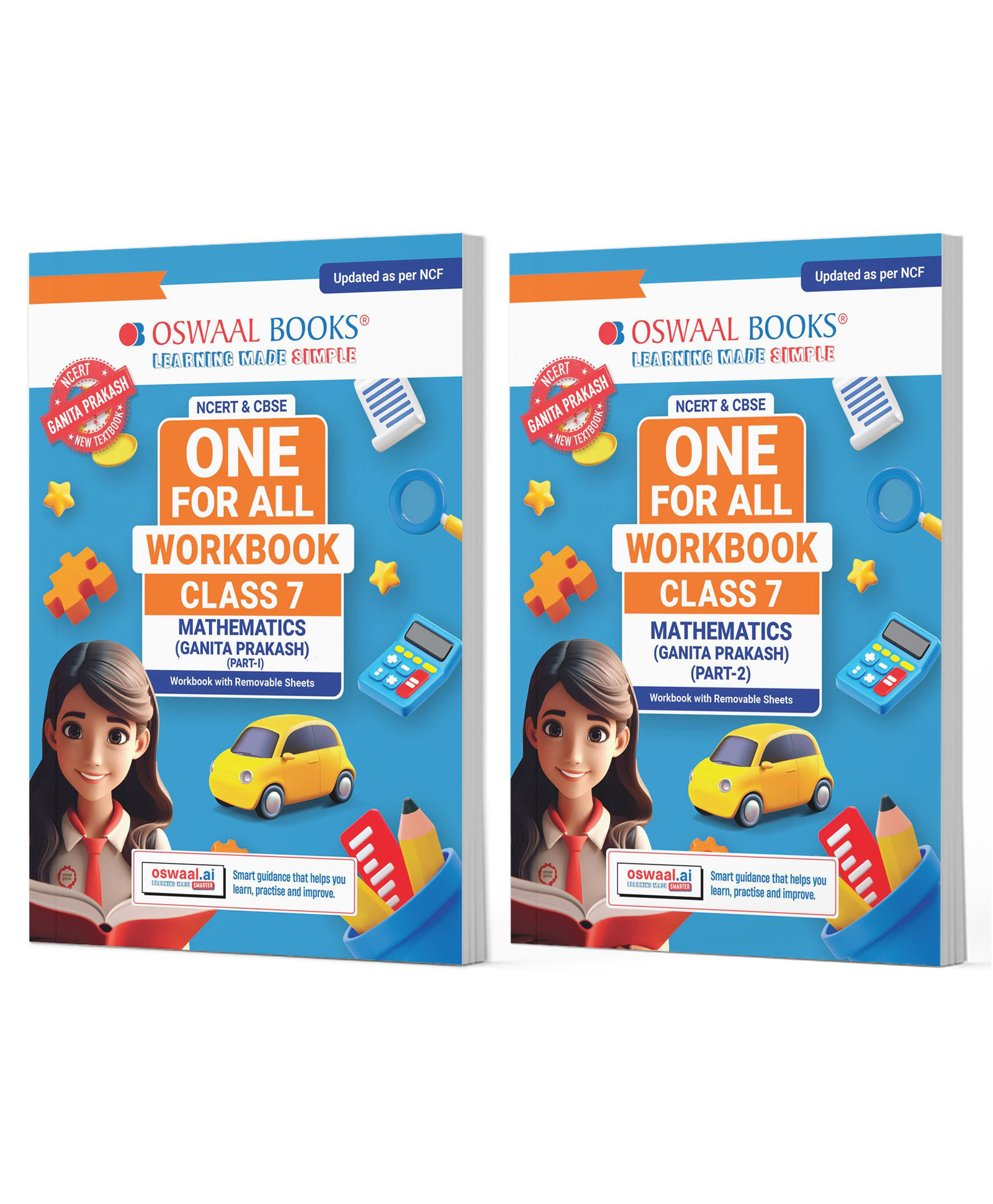 OSWAAL BOOKS NCERT & CBSE One For All Workbook For Class 7 | Mathematics Part-1 & Part-2 | Updated As Per NCF | MCQ's | VSA | SA | LA | Set Of 2 Books | For Latest Exam-image-6