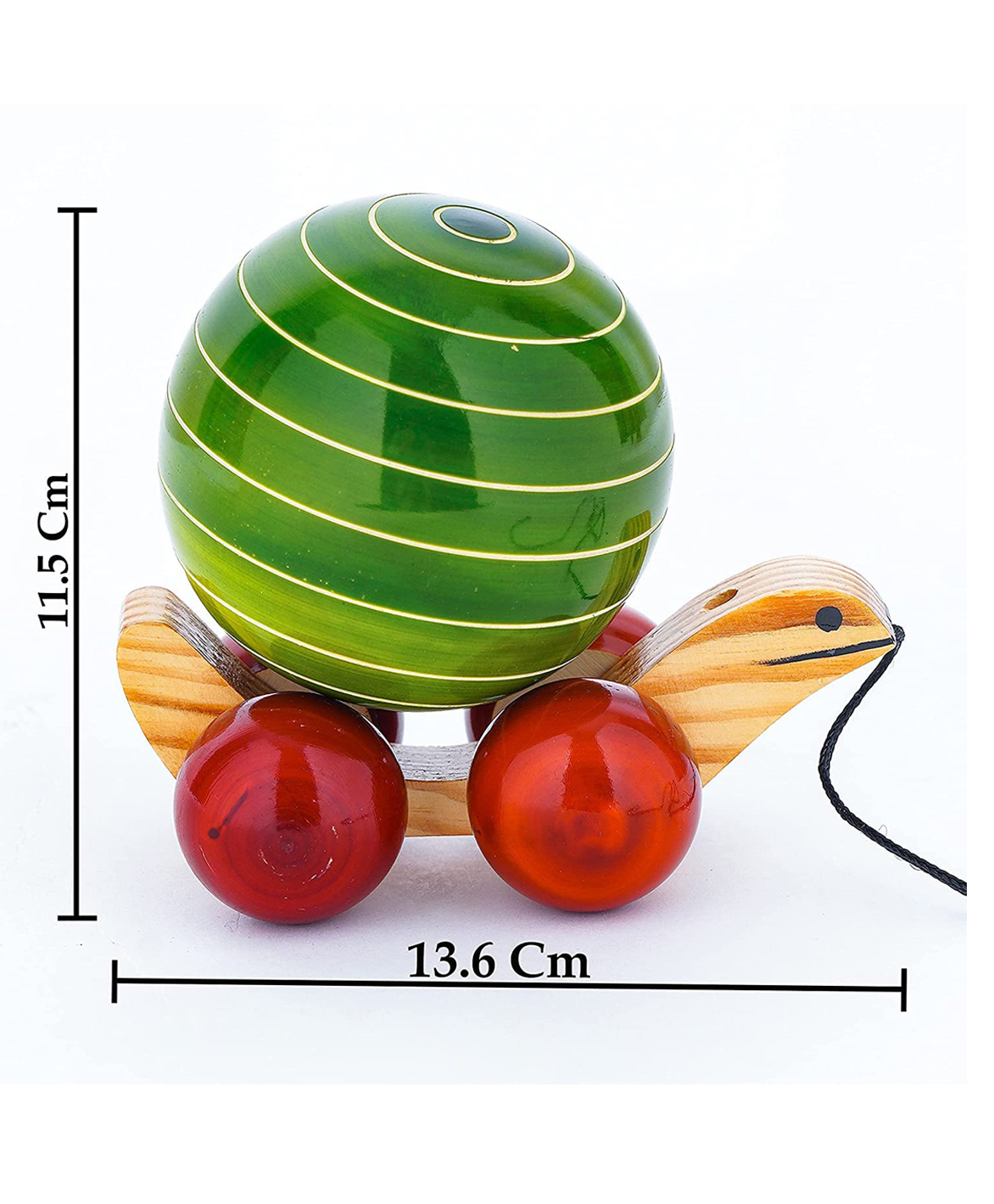 Funwood Games Super Snail Pull Along Wooden Toy for Children -Big Size-image-7