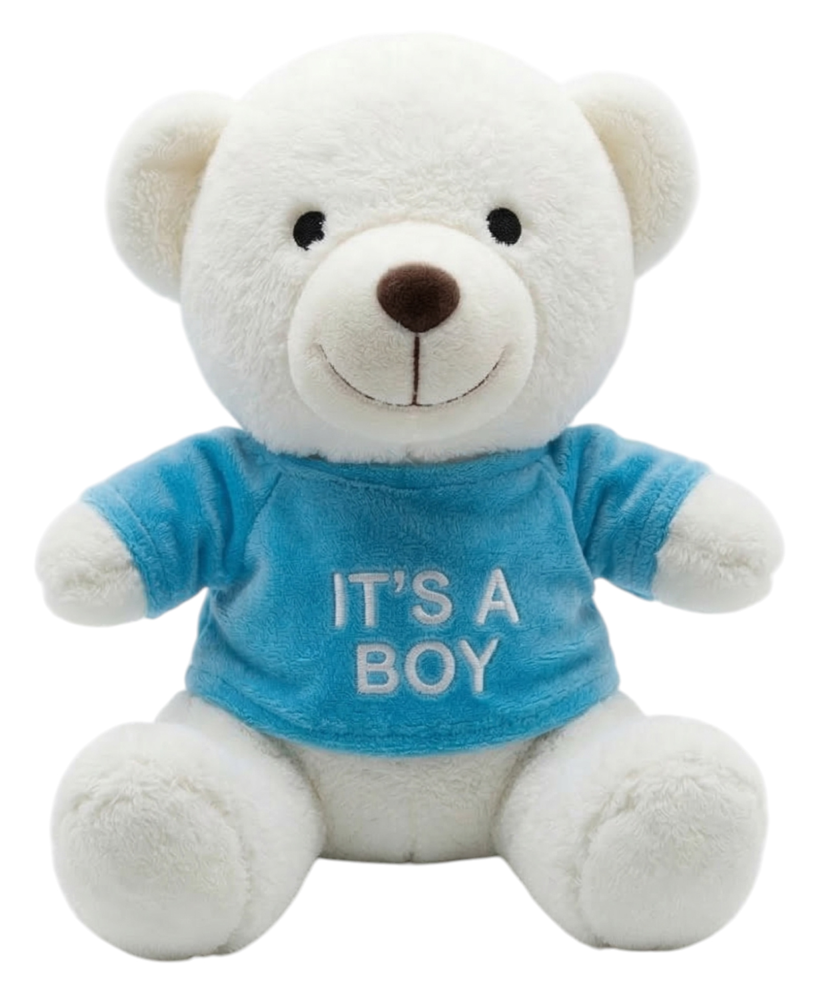 TUKKOO 20 cm White Teddy Bear Plush "It's A Boy"-image-48