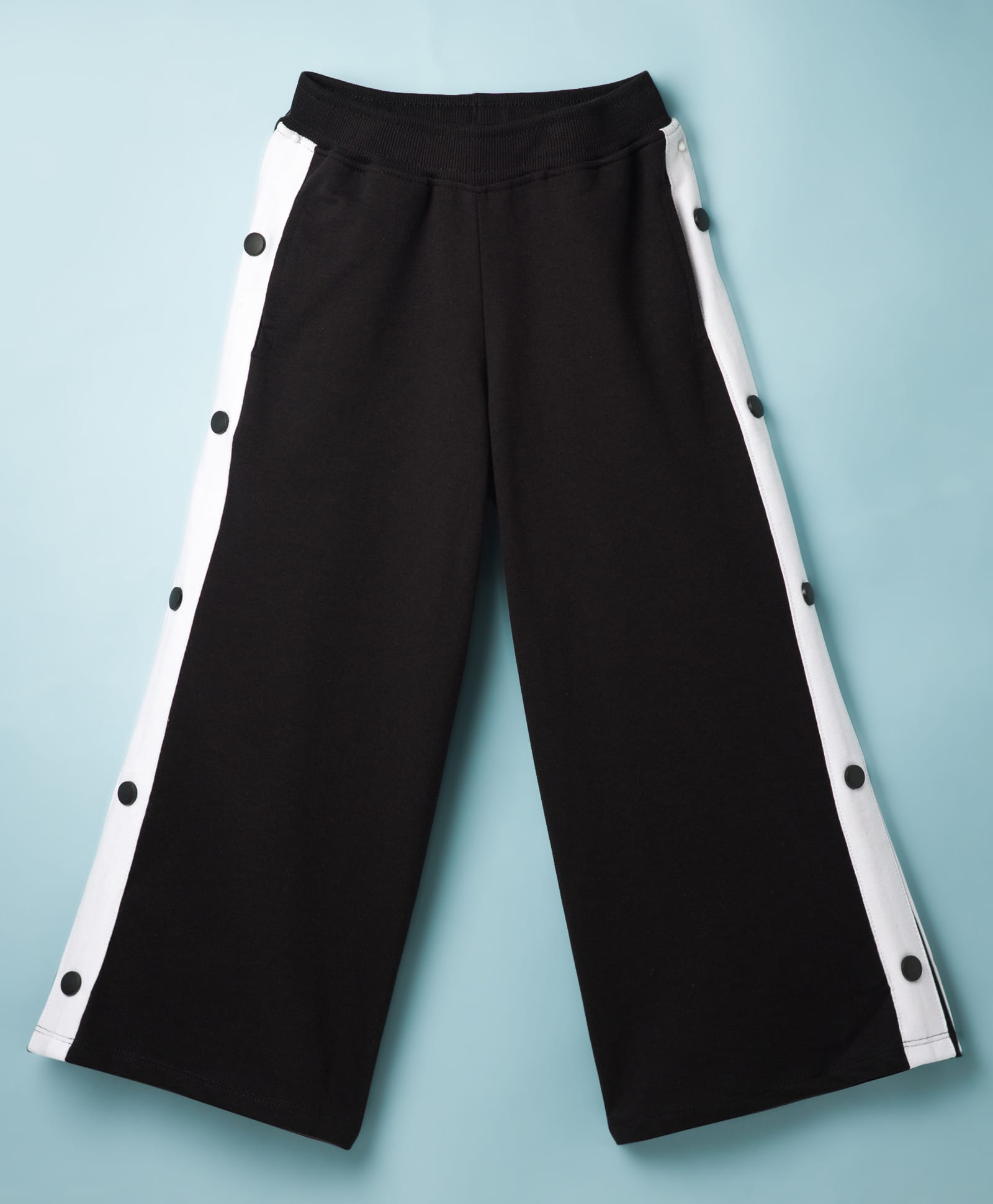 Honeyhap Premium 100% Cotton Terry Knit Full Length Solid Pant With Bio Finish - Black-picture-11