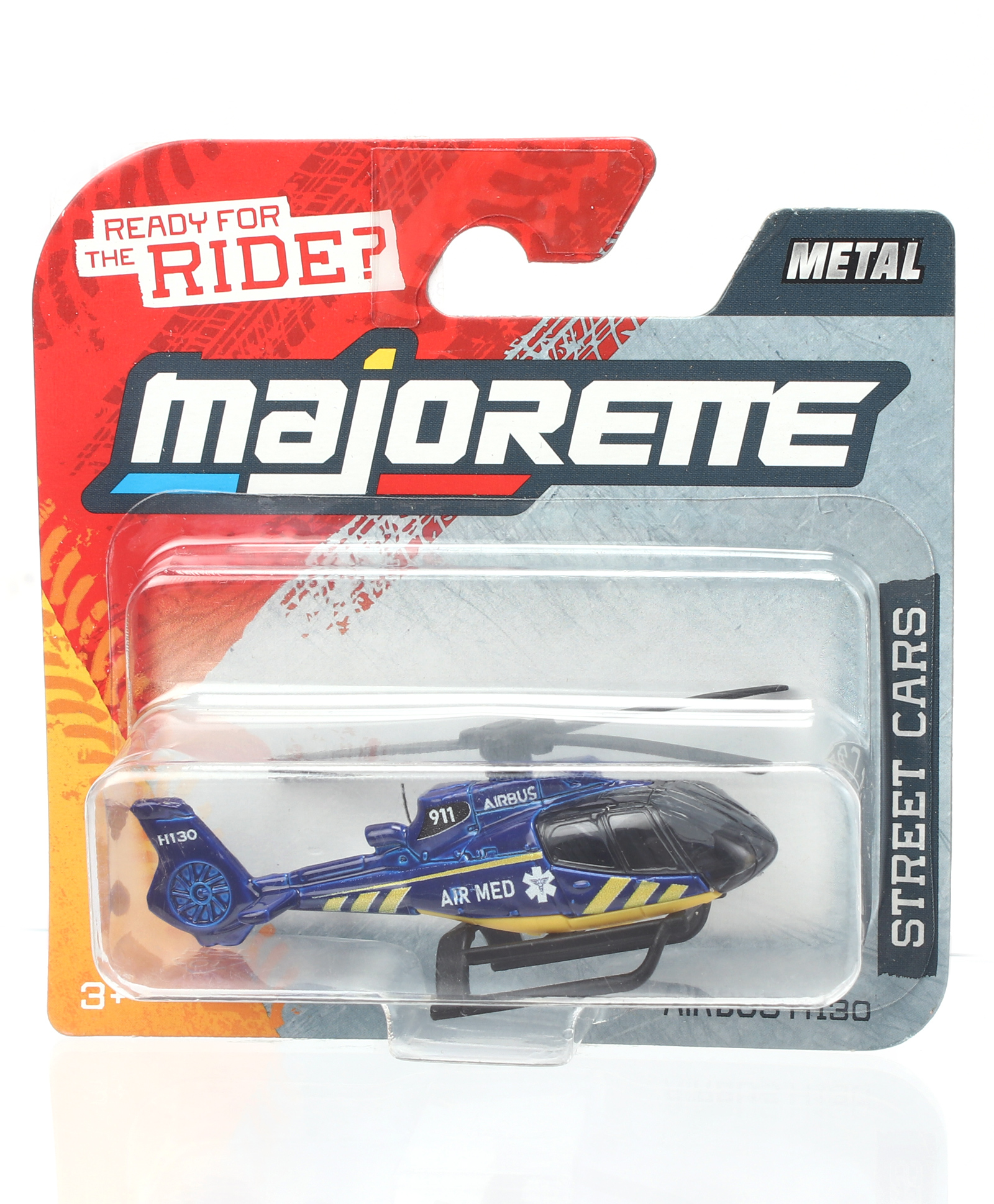 Majorette Airbus H130 Air Med Metal Helicopter Toy - Blue & Yellow-image-40