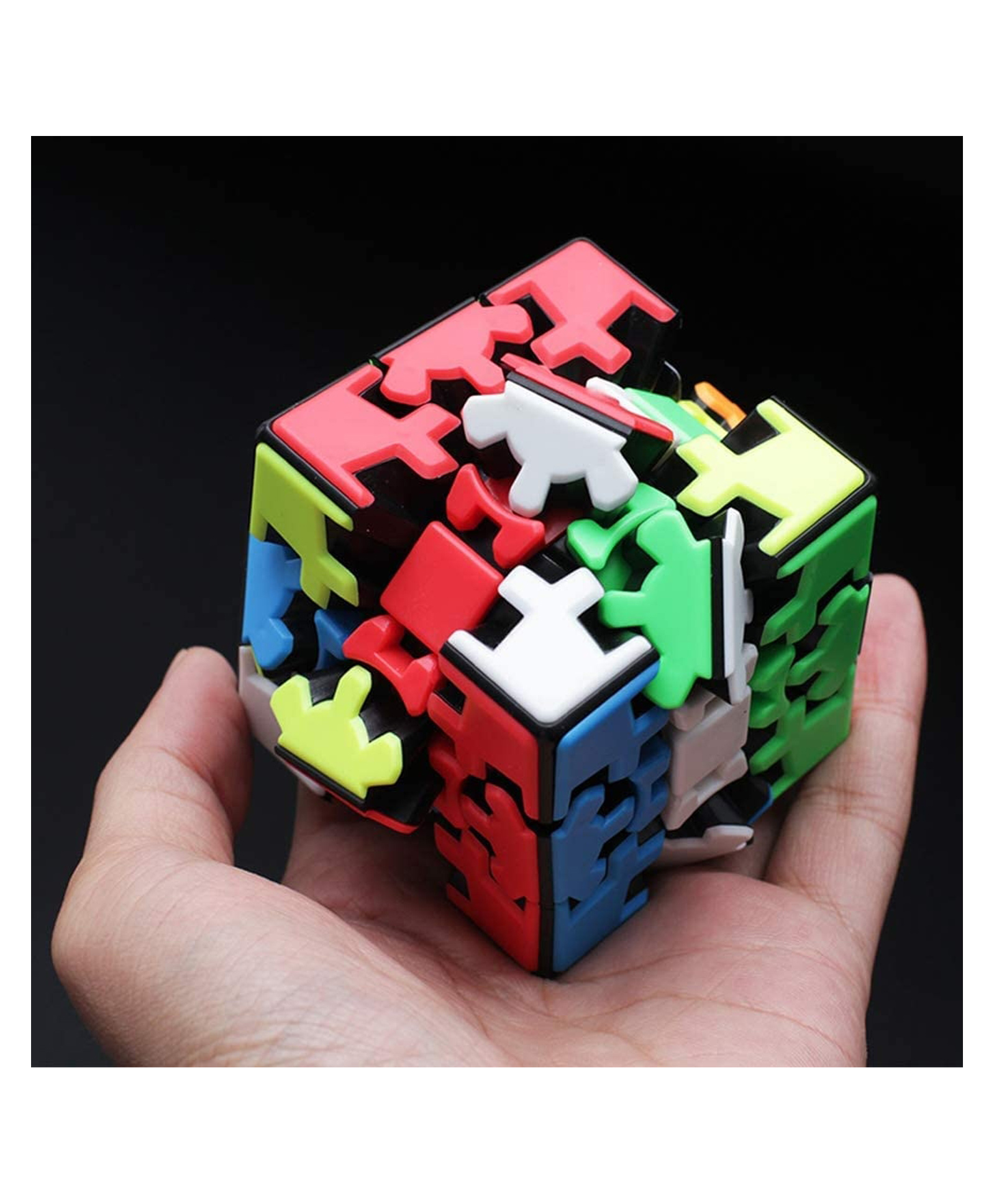 Sanjary 3D Gear Magic Cube Puzzle Brain Teaser Educational Twist Toy Speed Cube for Kids Adults Stress Relief Intelligence Game for kids adult color design may vary-image-44