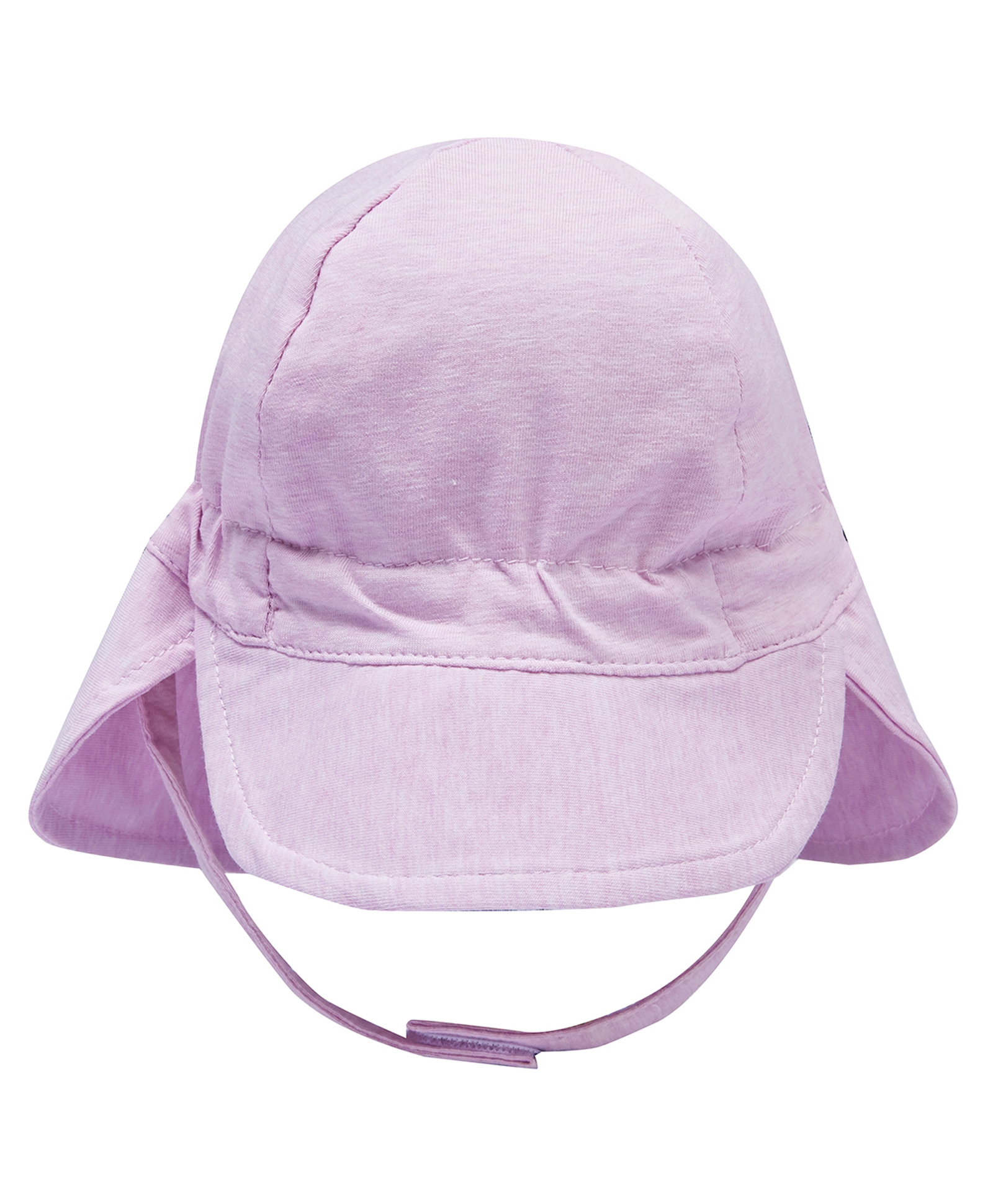 SNUGTIME Cotton Elastane Knit Solid Cap With Sun Protection - Pink - Circumference - 50 Cm-image-48