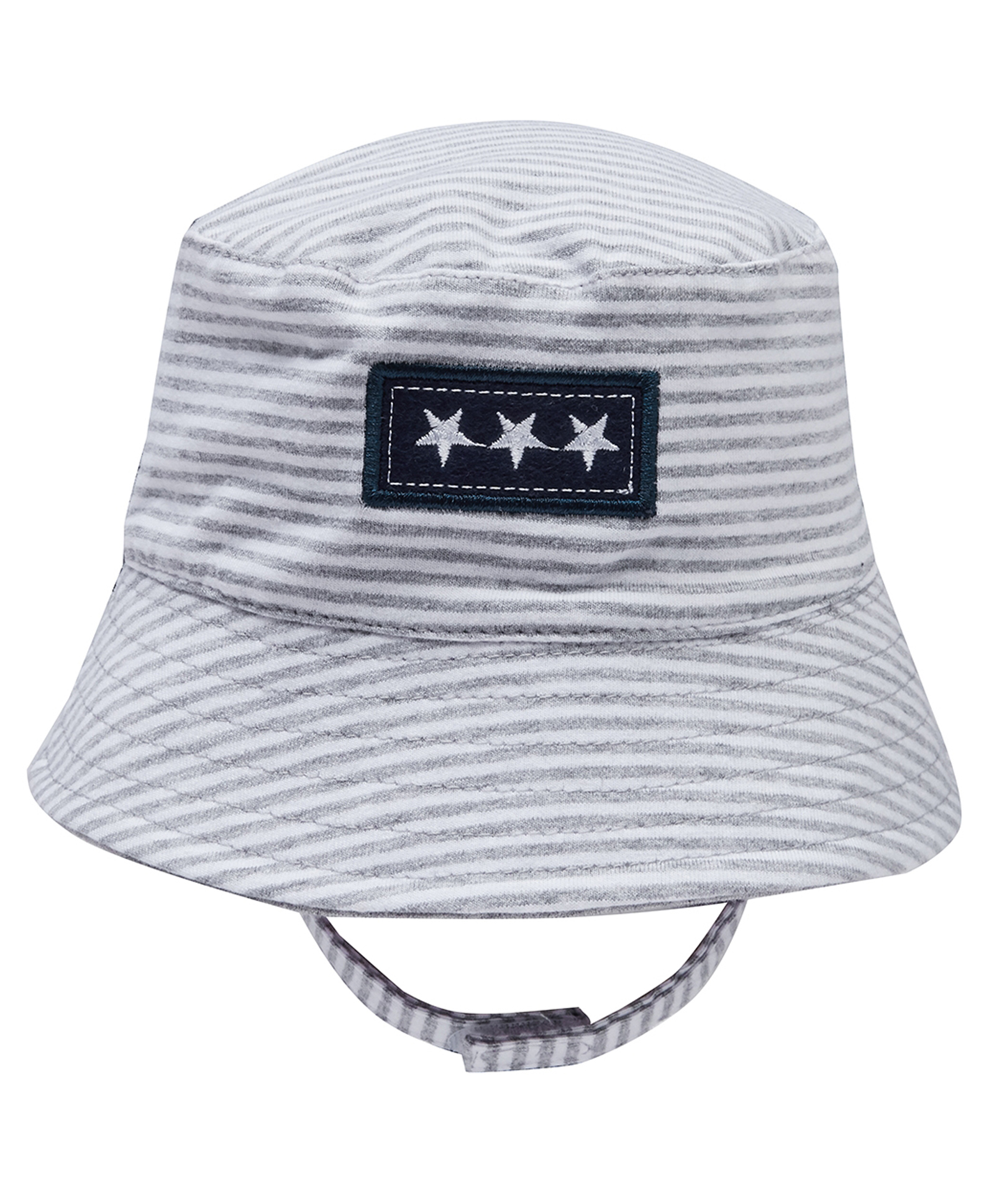 SNUGTIME Cotton Elastane Knit Star Embroidered Hat - Grey - Circumference 50 Cm-image-36