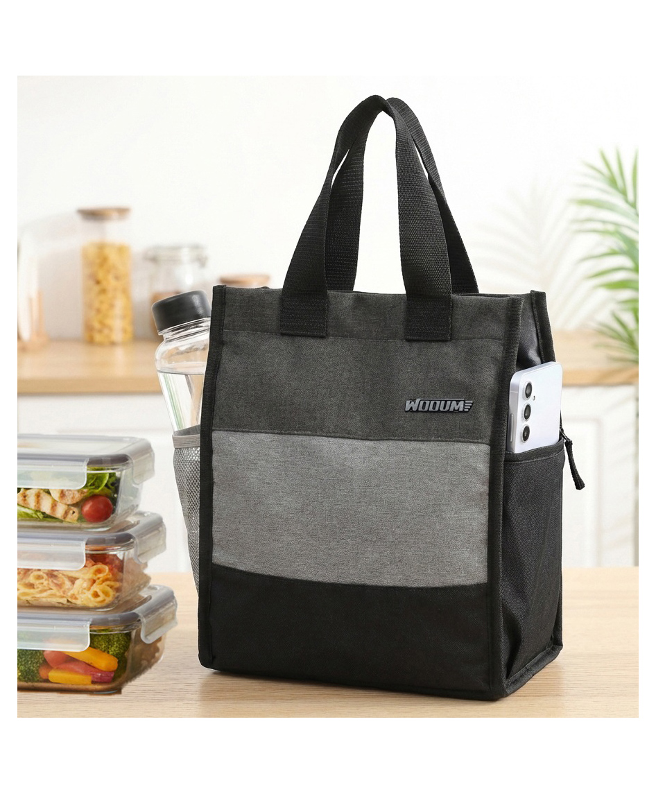 Wooum Lunch Box Bag for Office Men & Women 1 Year Warranty Insulated Tiffin Bag with Bottle Holder Waterproof Lunch Bag for Kids & Office Large Lunch Carry Bag for Tiffin Box Durable Lunch Bag-picture-13
