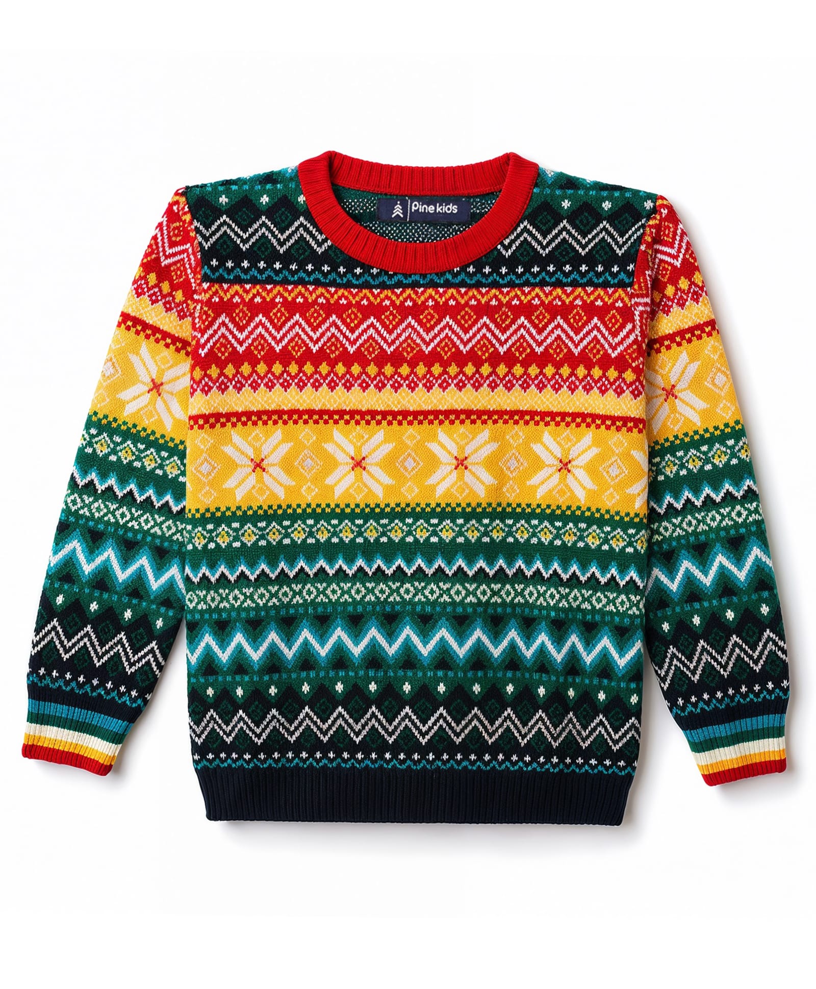 Pine Kids Female Pullovers 5-6Y Multi Color-image-7