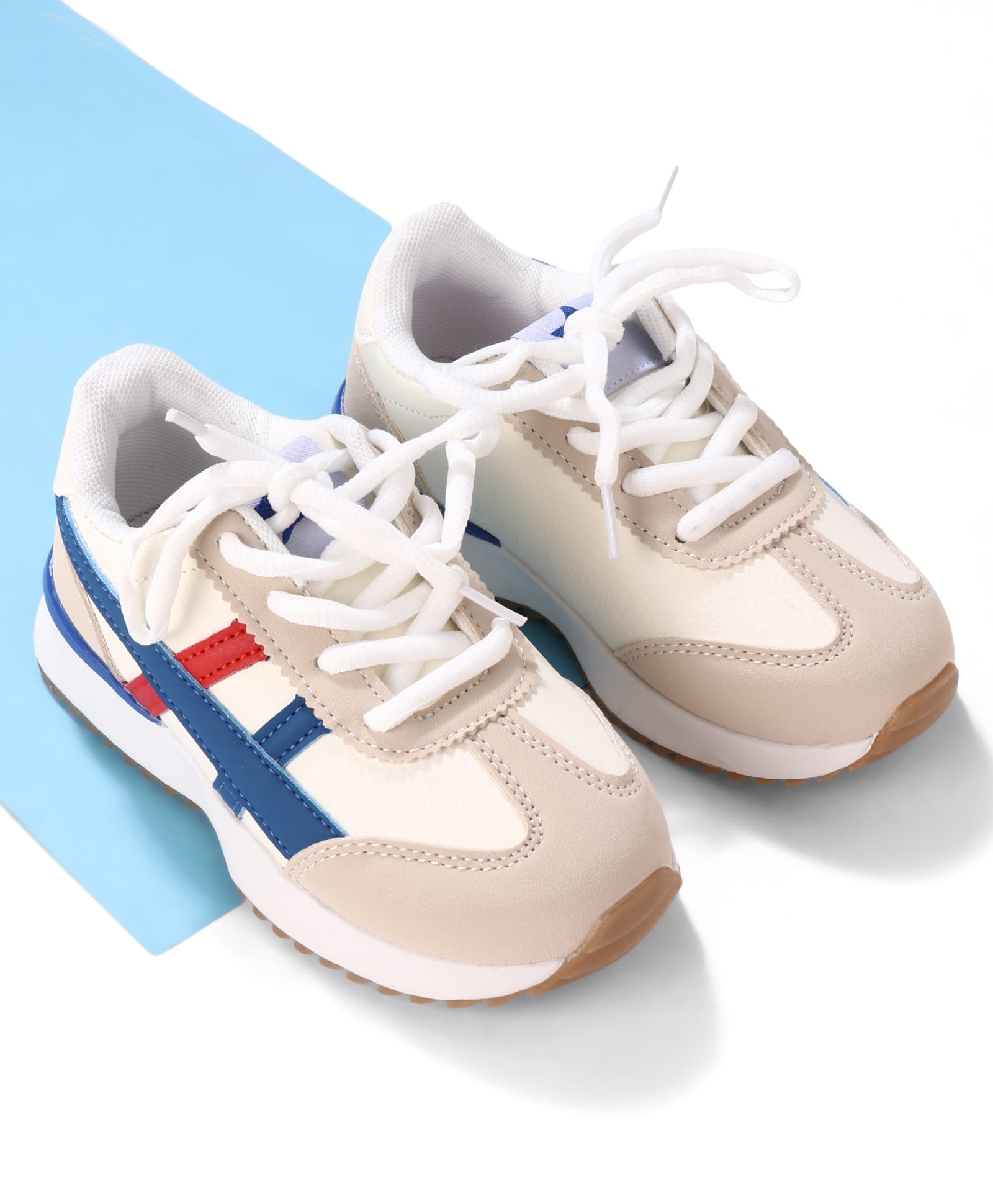 Cute Walk by Babyhug Lace Up Solid Sneaker Shoes - Blue-image-43