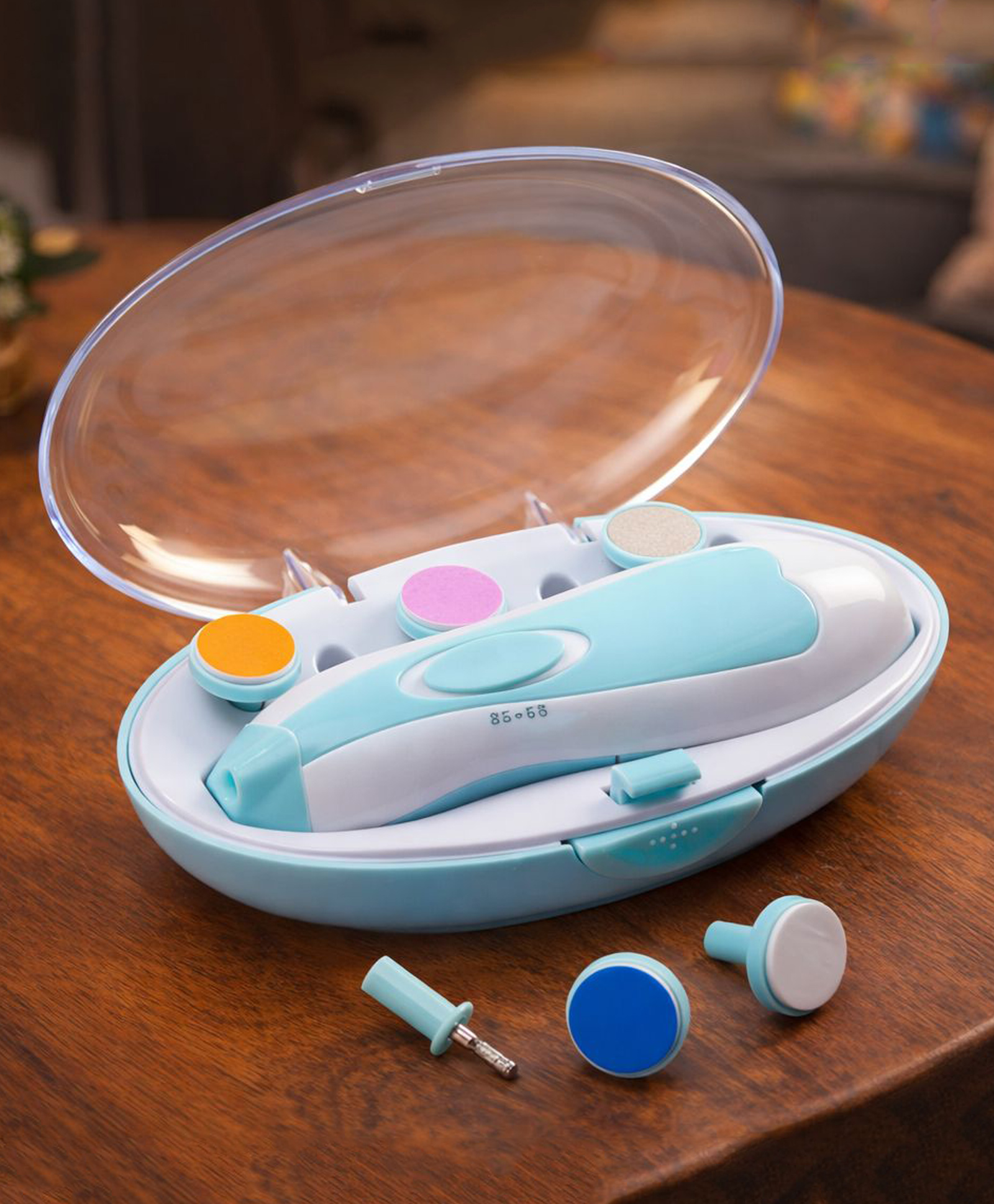 Totilo Baby Electric Nail Cutter with Cell Operation - Painless Nail Trimming for Newborn-Blue-picture-18