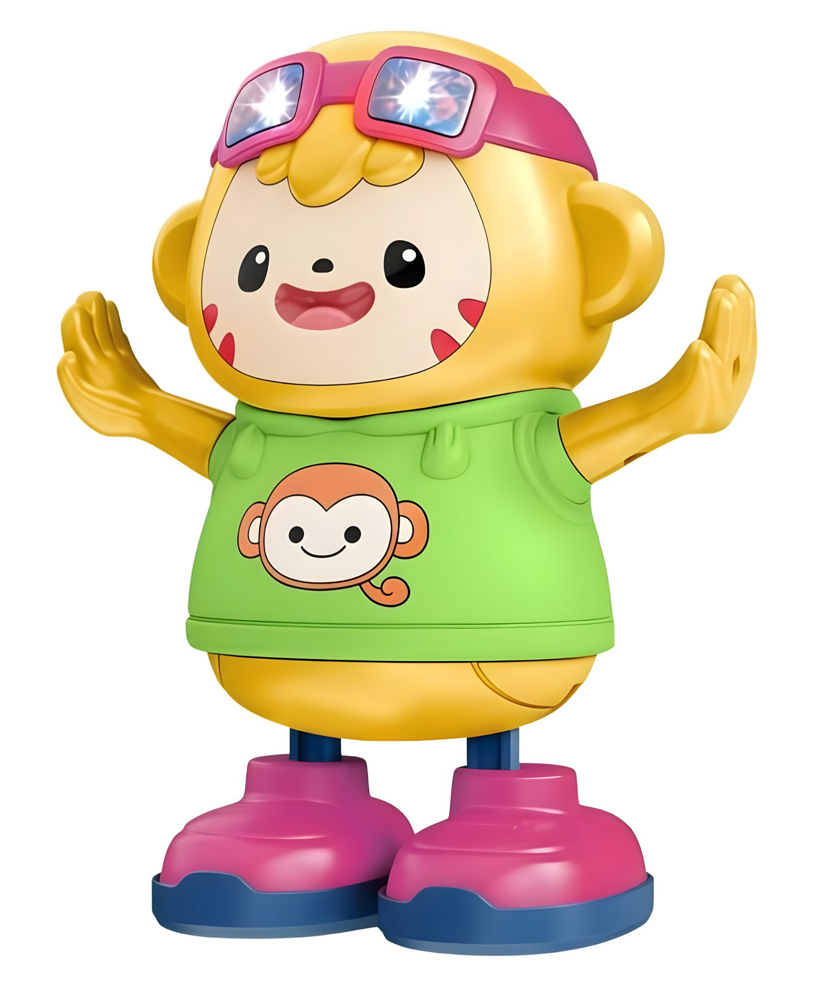 NEGOCIO Dancing Robot Monkey Singing Dance with Music & Lights, Music Toys for Kids - PACK OF 1 - COLOR MAY VARY-image-2