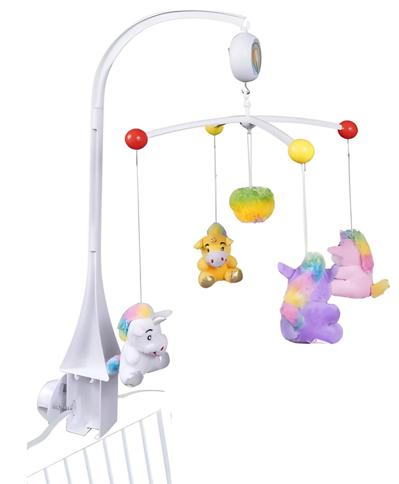 NEGOCIO Unicorn Bed Ring Cot Mobile with Music and Rattles Perfect Baby Musical Crib Mobile with Rotating Rattles and Hanging Toys - PACK OF 1 - COLOR MAY VARY-image-18