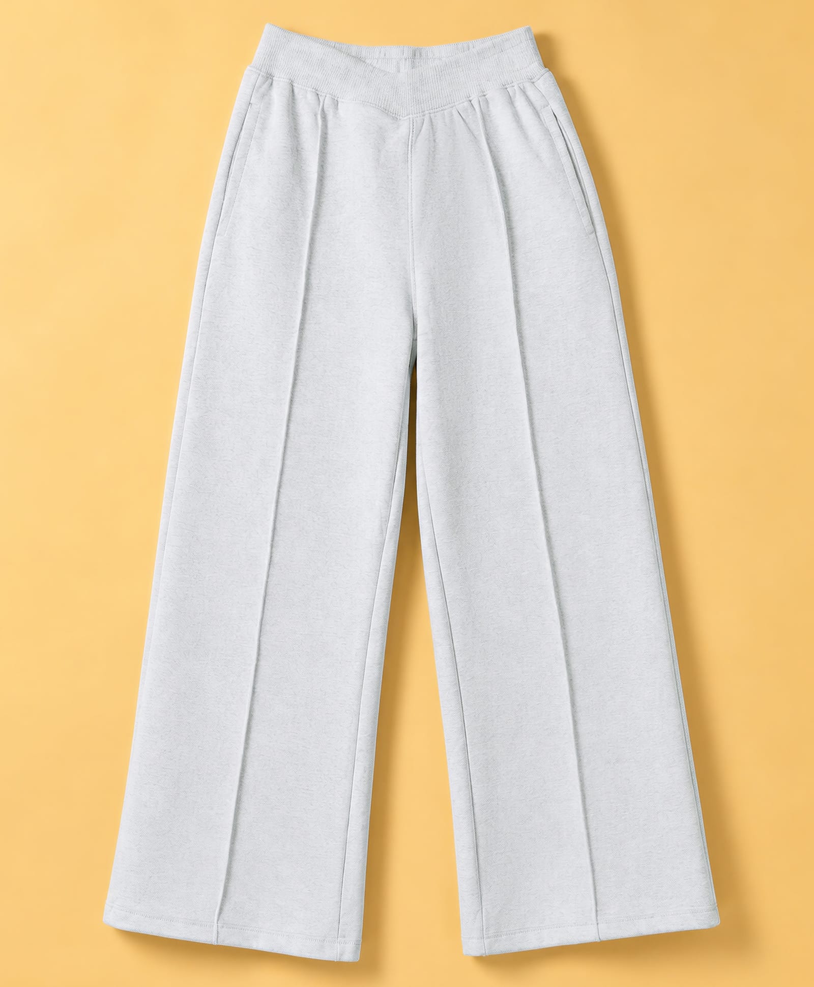 Pine Kids Cotton Knit Full Length Lounge Pants - Grey Melange-picture-11