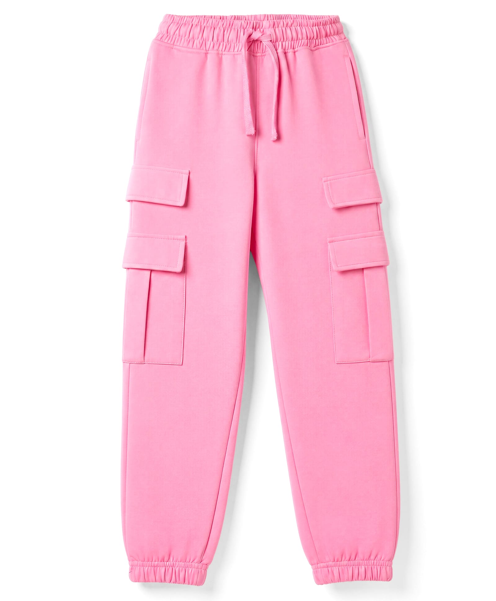 Pine Kids Cotton Knit Full Length Lounge & Track Pants With Pockets - Pink-picture-27