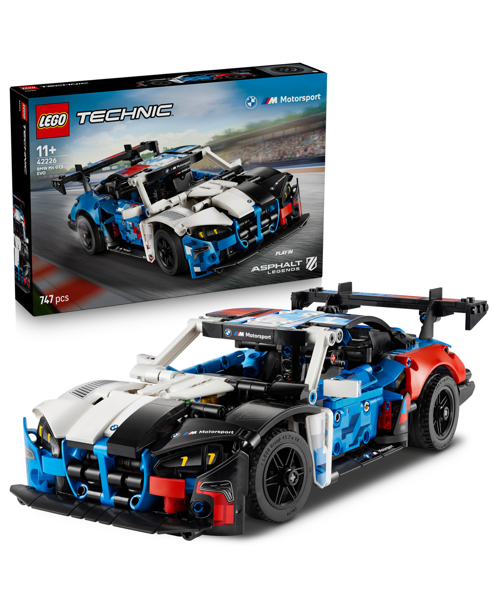 LEGO Technic BMW M4 GT3 EVO Race Car Model Kit 747 Pieces-42226-picture-15