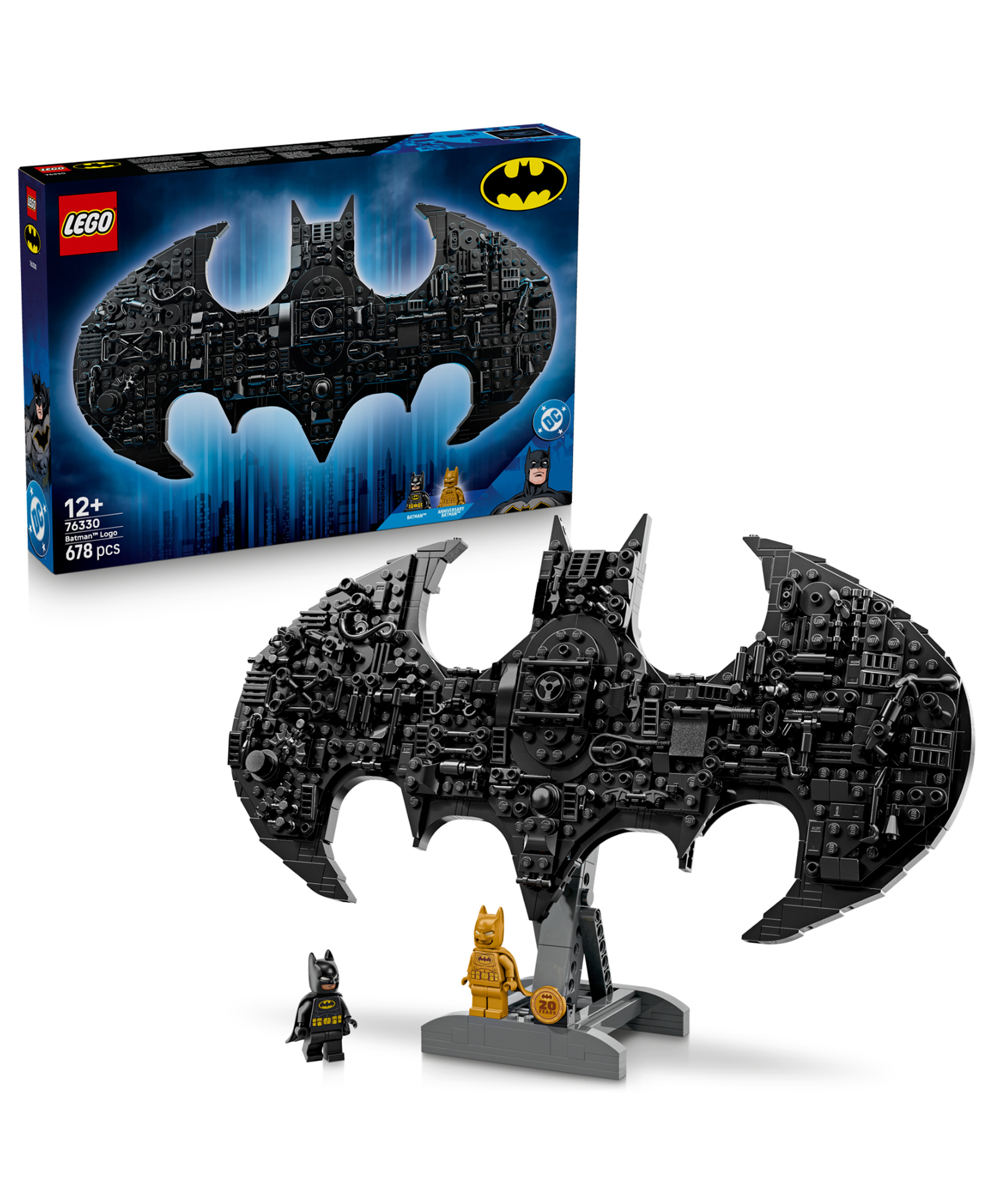 LEGO DC Batman : Batman Logo Super Hero Building Toy 678 Pieces-76330-image-25