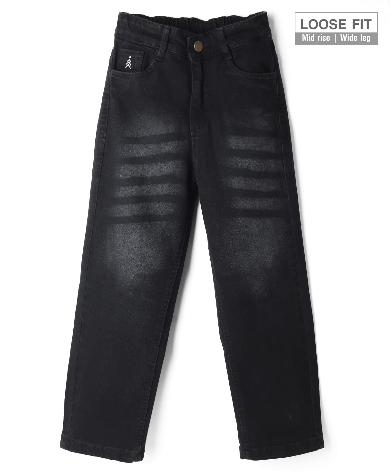 Pine Kids Denim Woven Full Length Striped Jeans - Grey-picture-20
