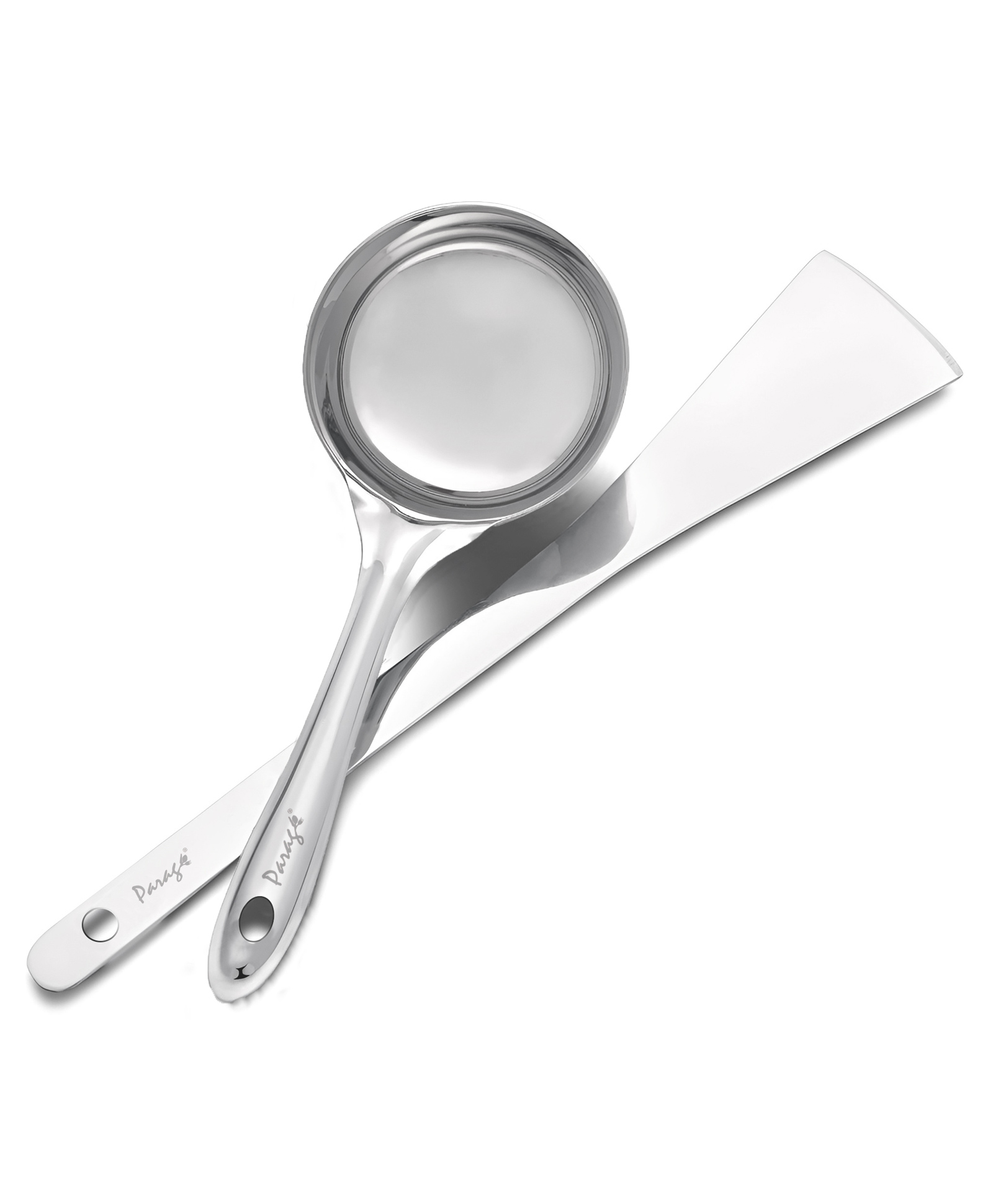 Parage 2 Pieces Stainless Steel Dosa Ladle & Turner/Palta Heavy Gauge | Dosa Making Spoon with Flat Base and Spatula | Kitchen Tools for Cooking (Size-20.5cm, 31.5cm, Silver)-image-37