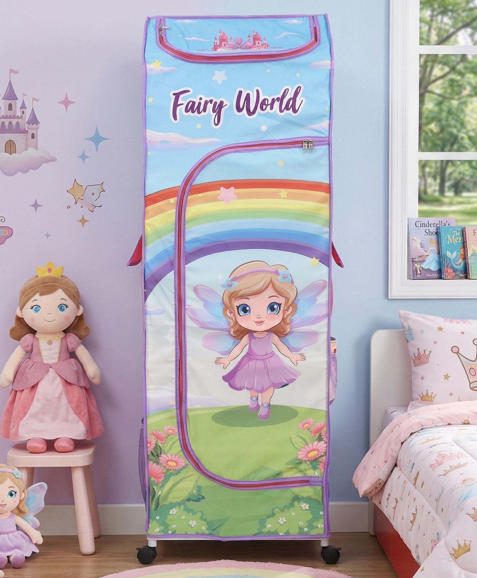 KUDOS Wonder Cub Foldable Kids Wardrobe 6 Shelves Fairy-image-27