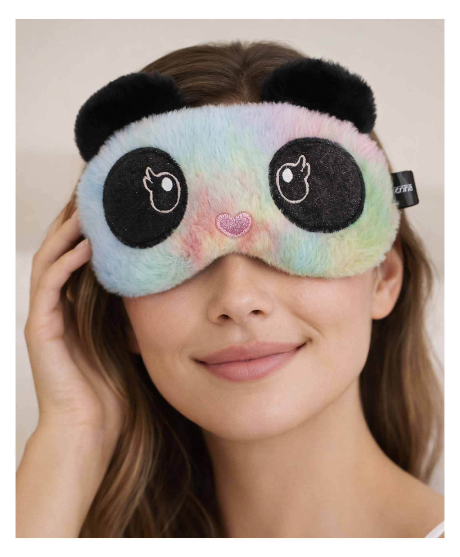 Jenna Rainbow Panda Design Sleeping Eye Mask Lightweight Soft Eye Cover for Travel & Night Sleep - Multicolor-picture-16