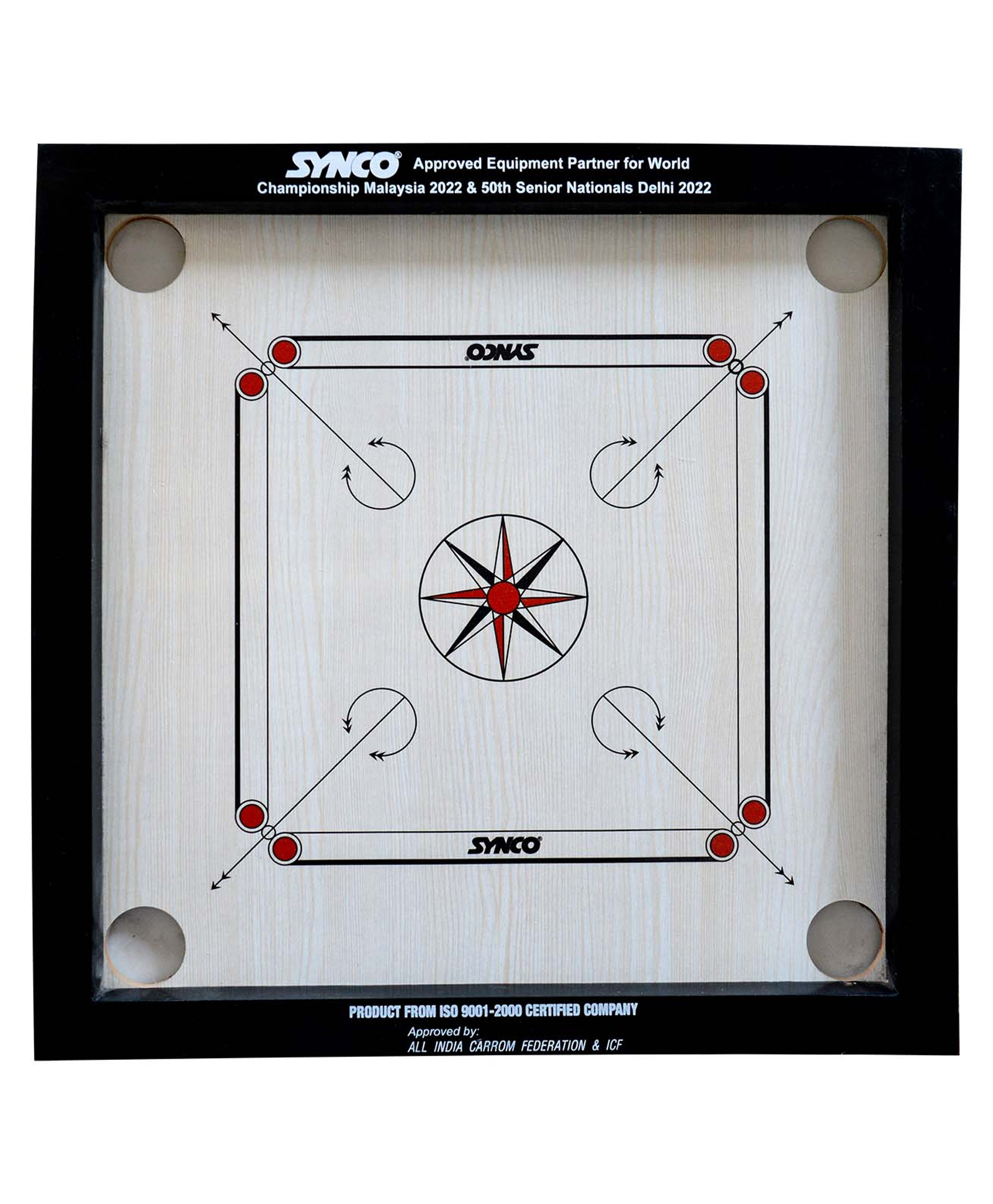 SYNCO 20 Inch Chakri Carrom Board-picture-15