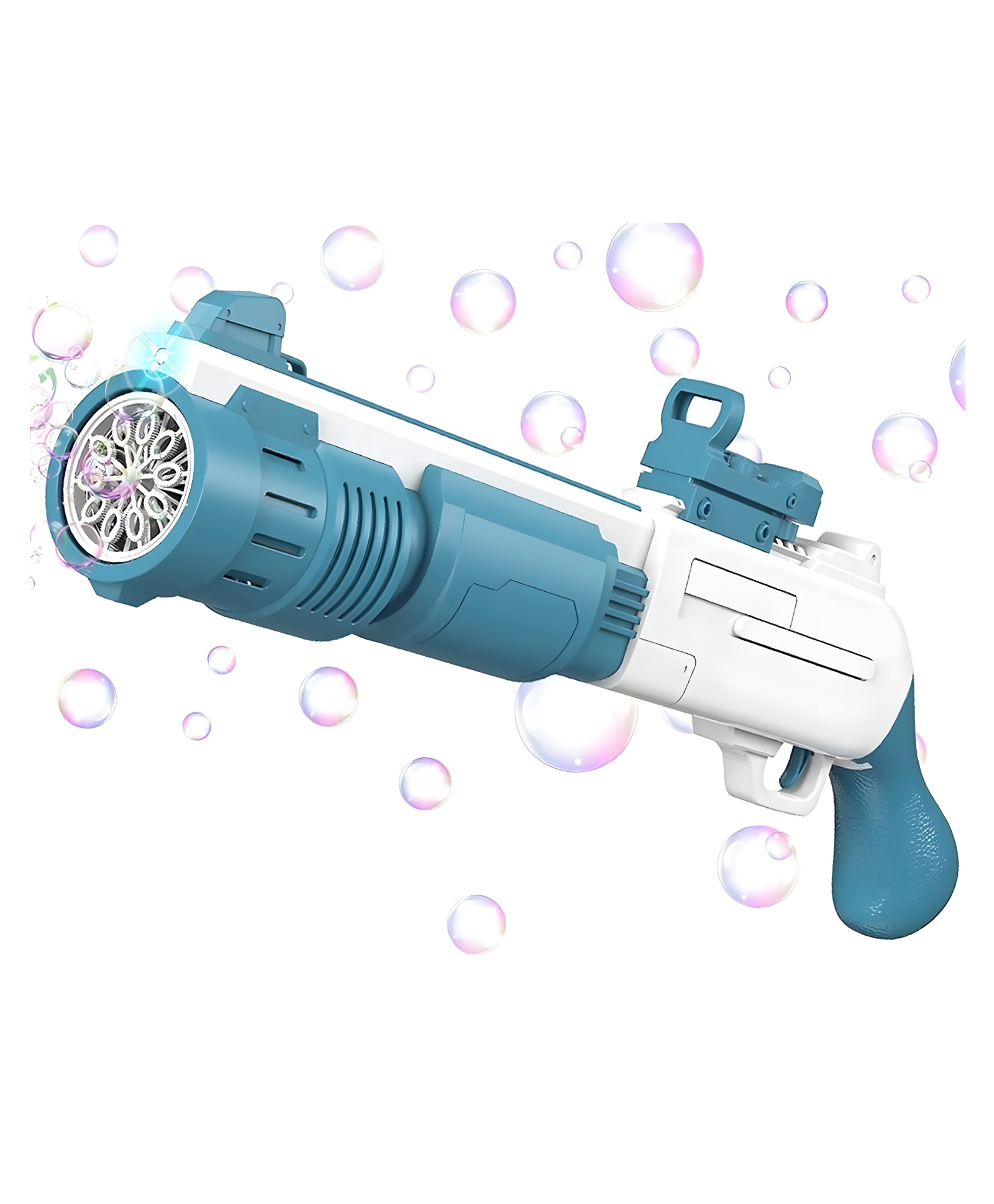 NEGOCIO Bubble Blower, Easy Operation Handheld Safe 10 Hole Fun Bubble Machine for Outdoor- PACK OF 1- COLOR MAY VARY-image-18