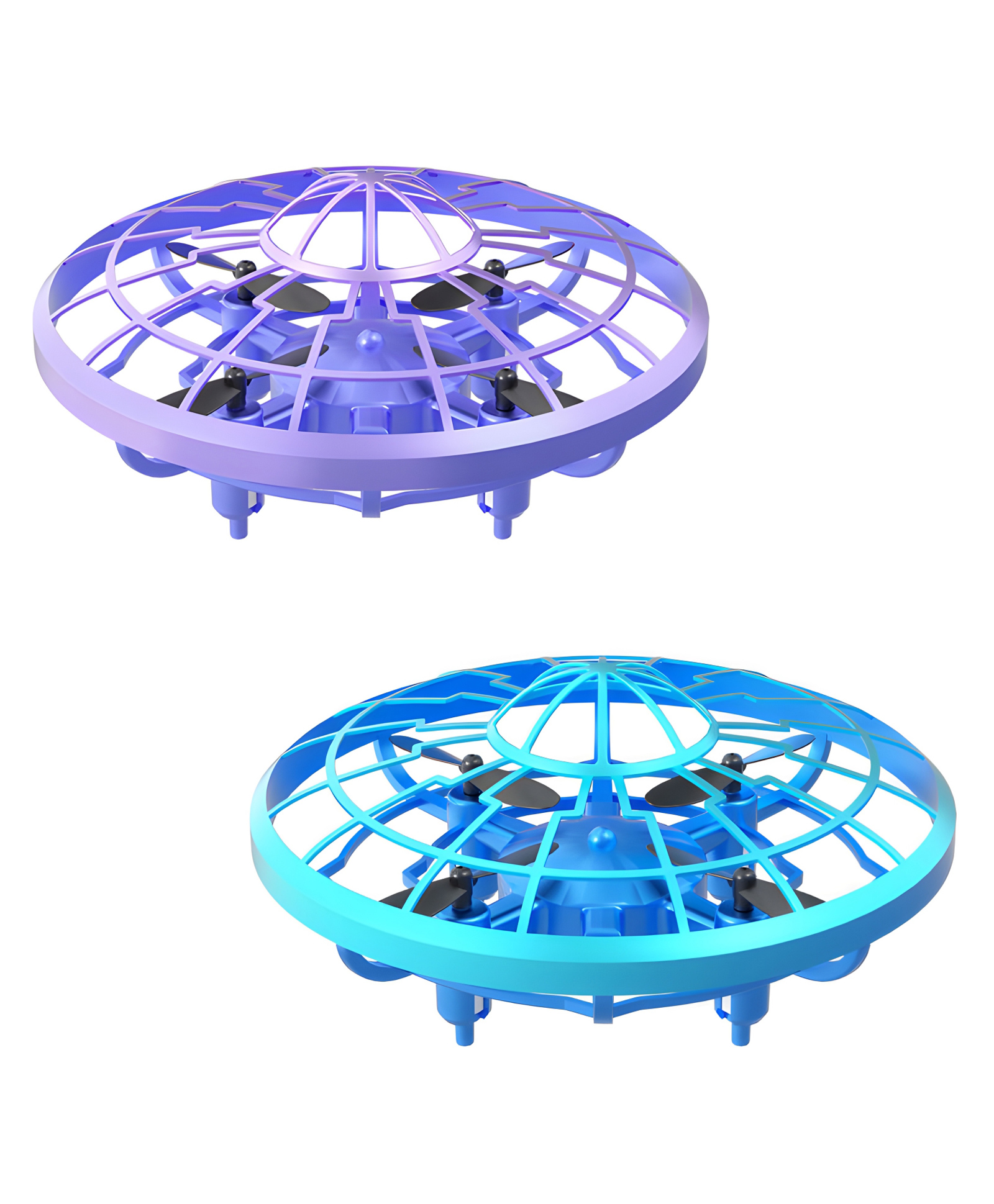 NEGOCIO Mini UFO Drone Toys for Kids Hand-Controlled UFO Flying Ball Drone with Led Light for Kids, Boys and Girls Toys Without Camera- PACK OF 1- COLOR MAY VARY-image-1
