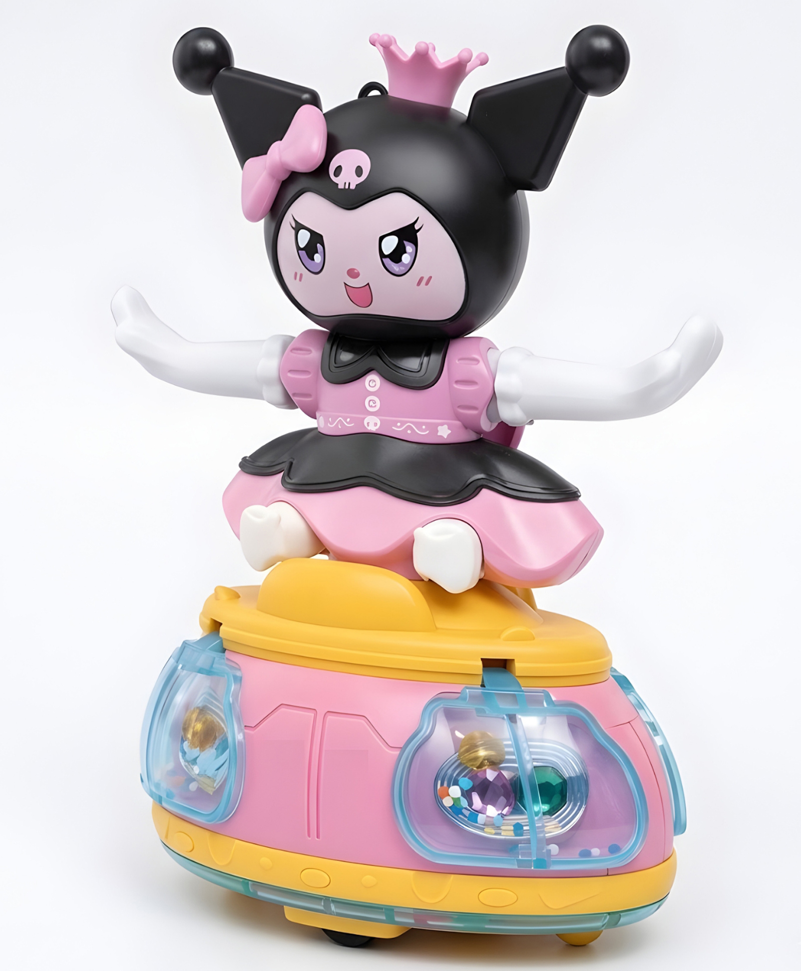 NEGOCIO Kuromi in a Playful Pose Offers Engaging Visual Movement and Charmperfect as a Fun Decorative Piece or a Delightful Gift for Kids and Collectors -PACK OF 1- COLOR MAY VARY-image-4