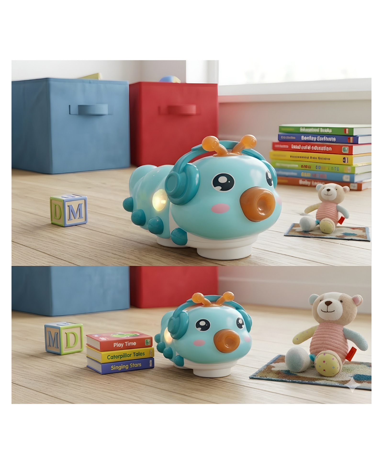 NEGOCIO Bump and Go Musical Caterpillar Toy for Kids - PACK OF 1 - COLOR MAY VARY-image-43