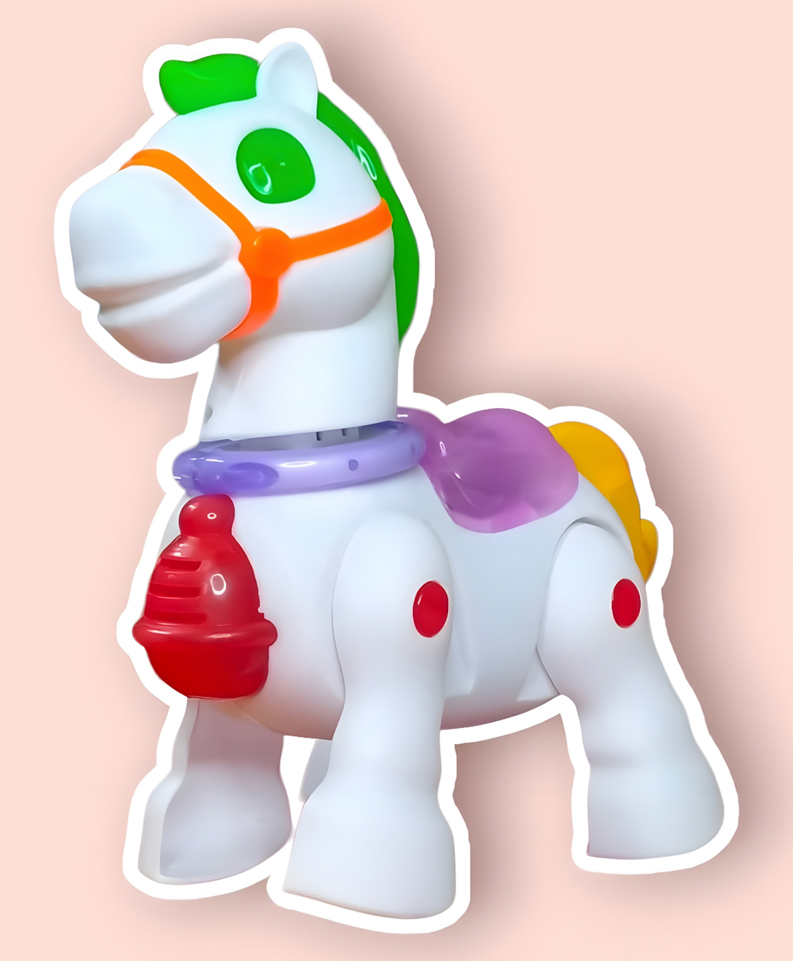 NEGOCIO Colorful Walking Horse Toy with Light and Sound For Kids - PACK OF 1 - COLOR MAY VARY-picture-28