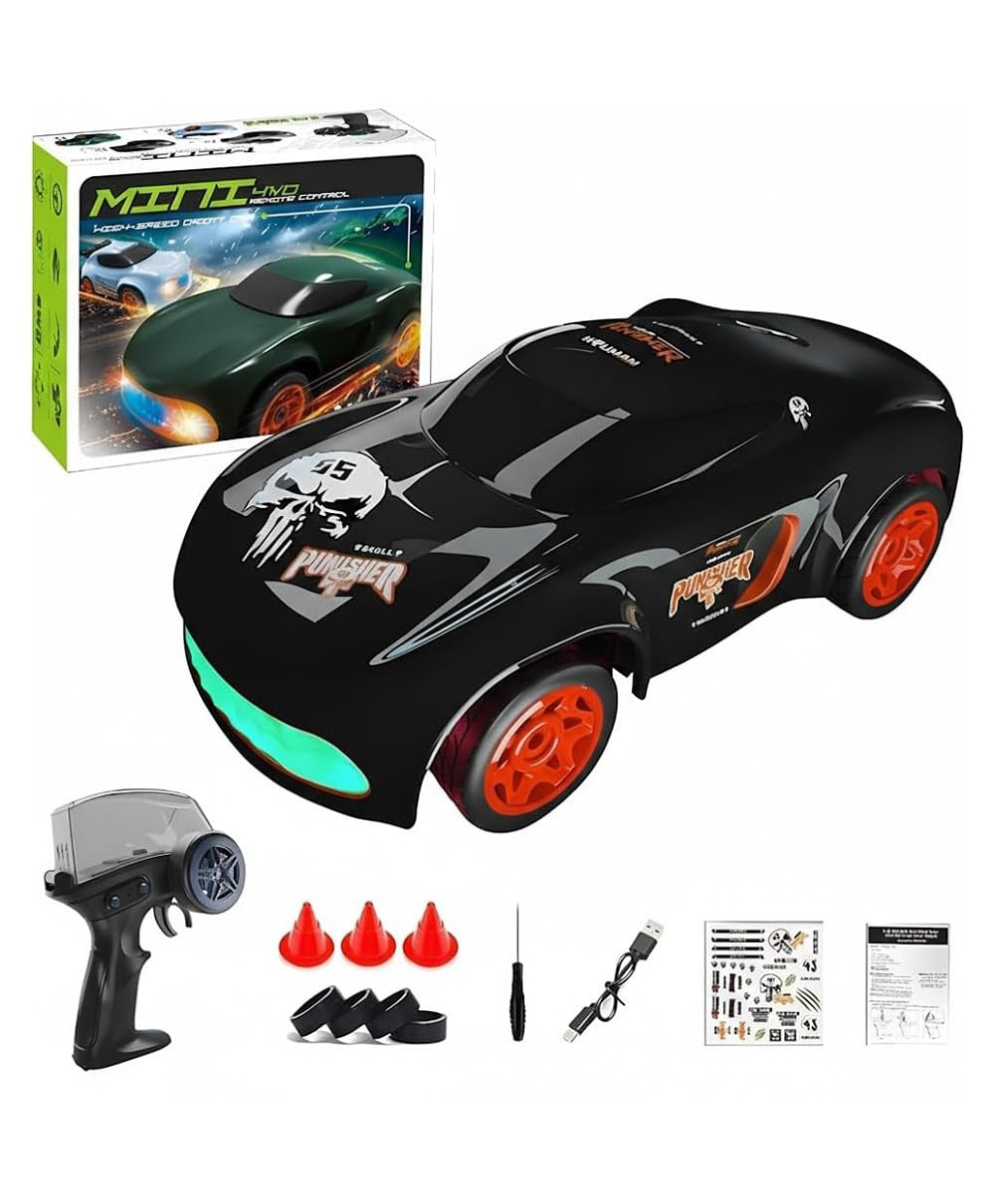 Happy Hues High-Speed 4WD Remote Control Drift Racing Car with LED Lights-Black-picture-10