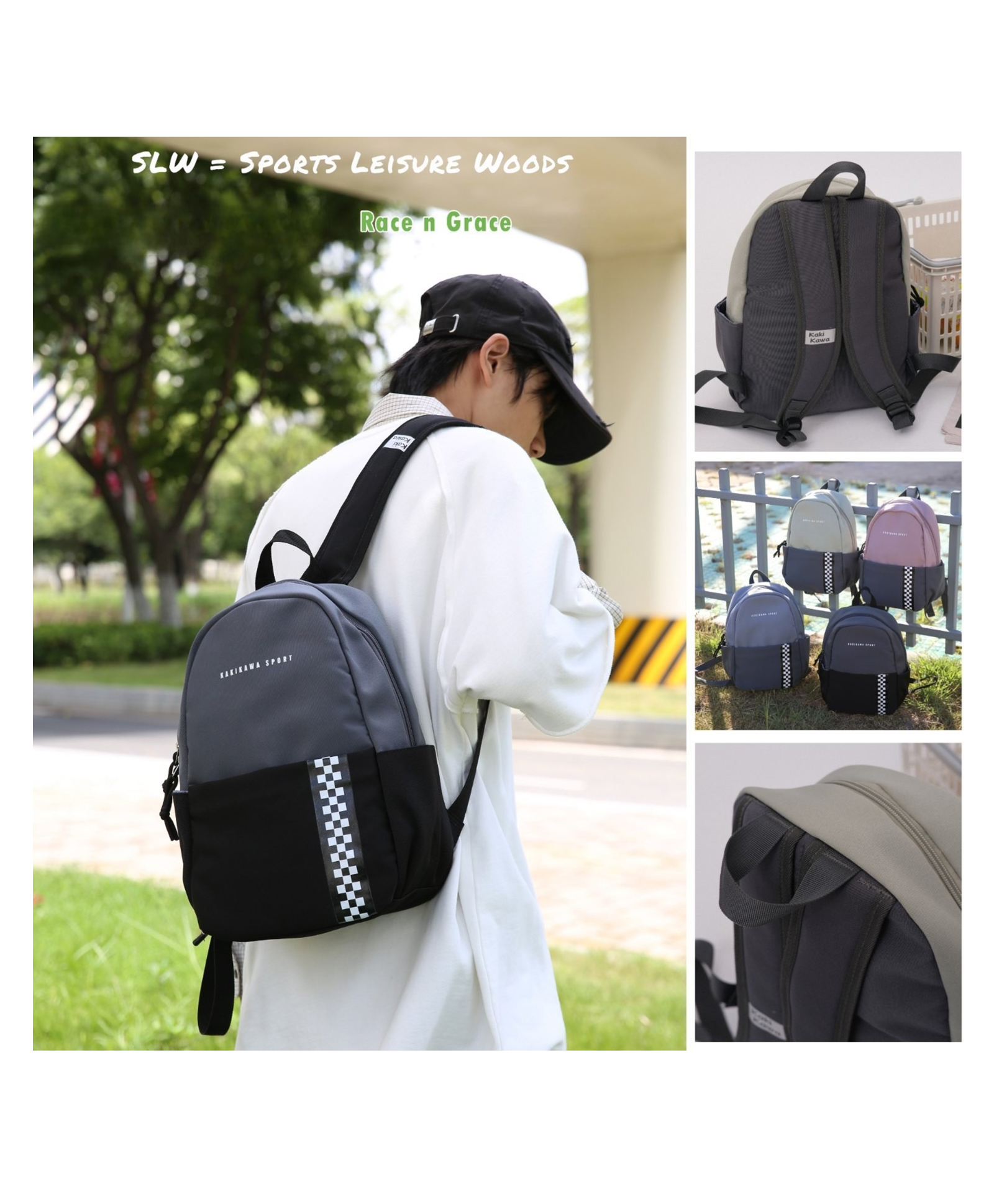 YAMAMA 14 Inches Unisex Sport Lightweight Backpack for Men and Women, Durable Travel Gym Daypack with Multiple Compartments - Color May Vary-image-1