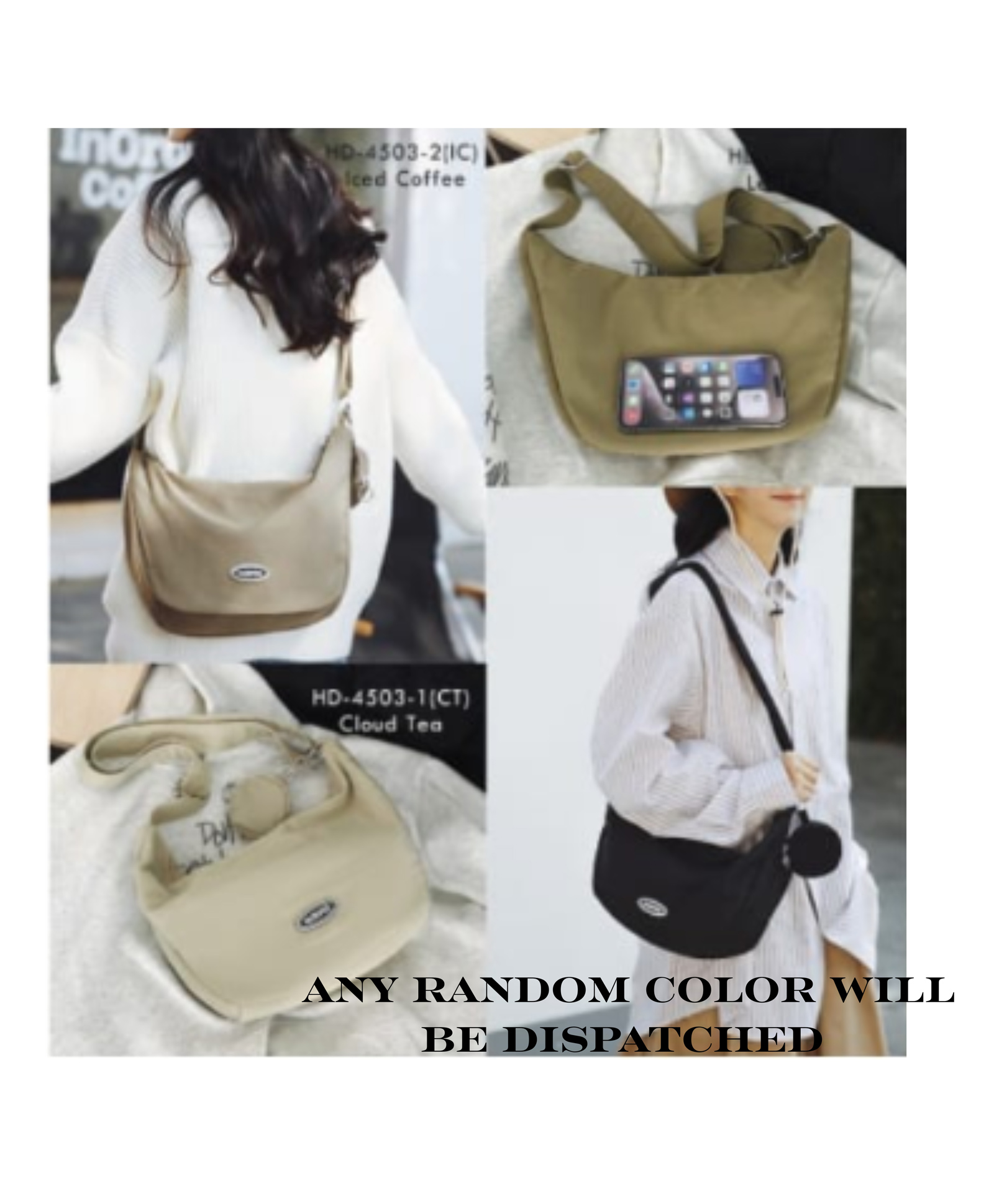YAMAMA 9.4 Inches Half Moon Bags for Women, Slim & Stylish with Luxury Fabric And Zippers, Side Sling Bag with Coin Pouch for Women, Shoulder Crossbody Bags - Color May Vary-picture-17