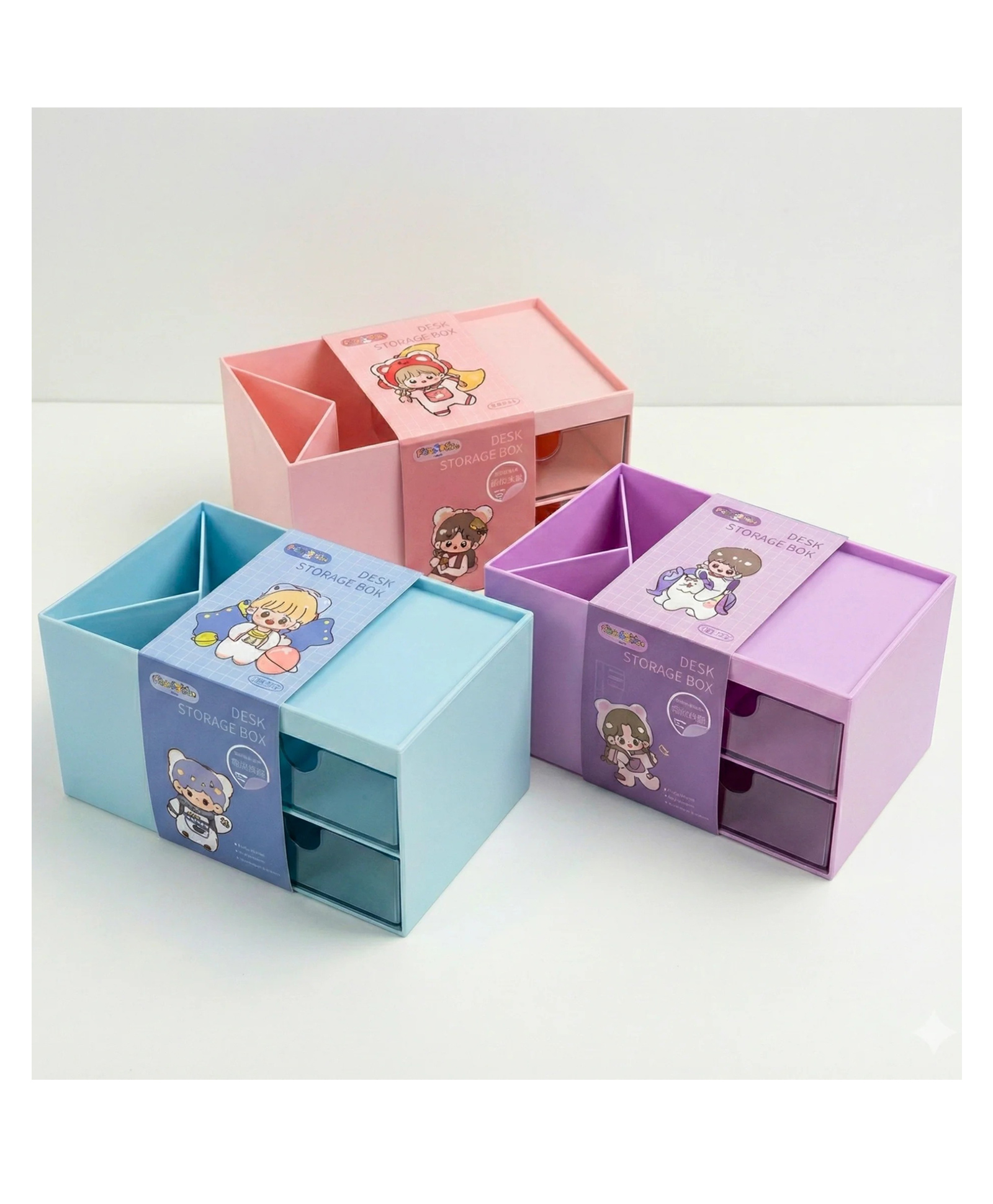 YAMAMA Multi-Functional Desk Organizer with Drawer Storage Compartments, Stationery Holder for Home and Office Use - Color May Vary-image-26