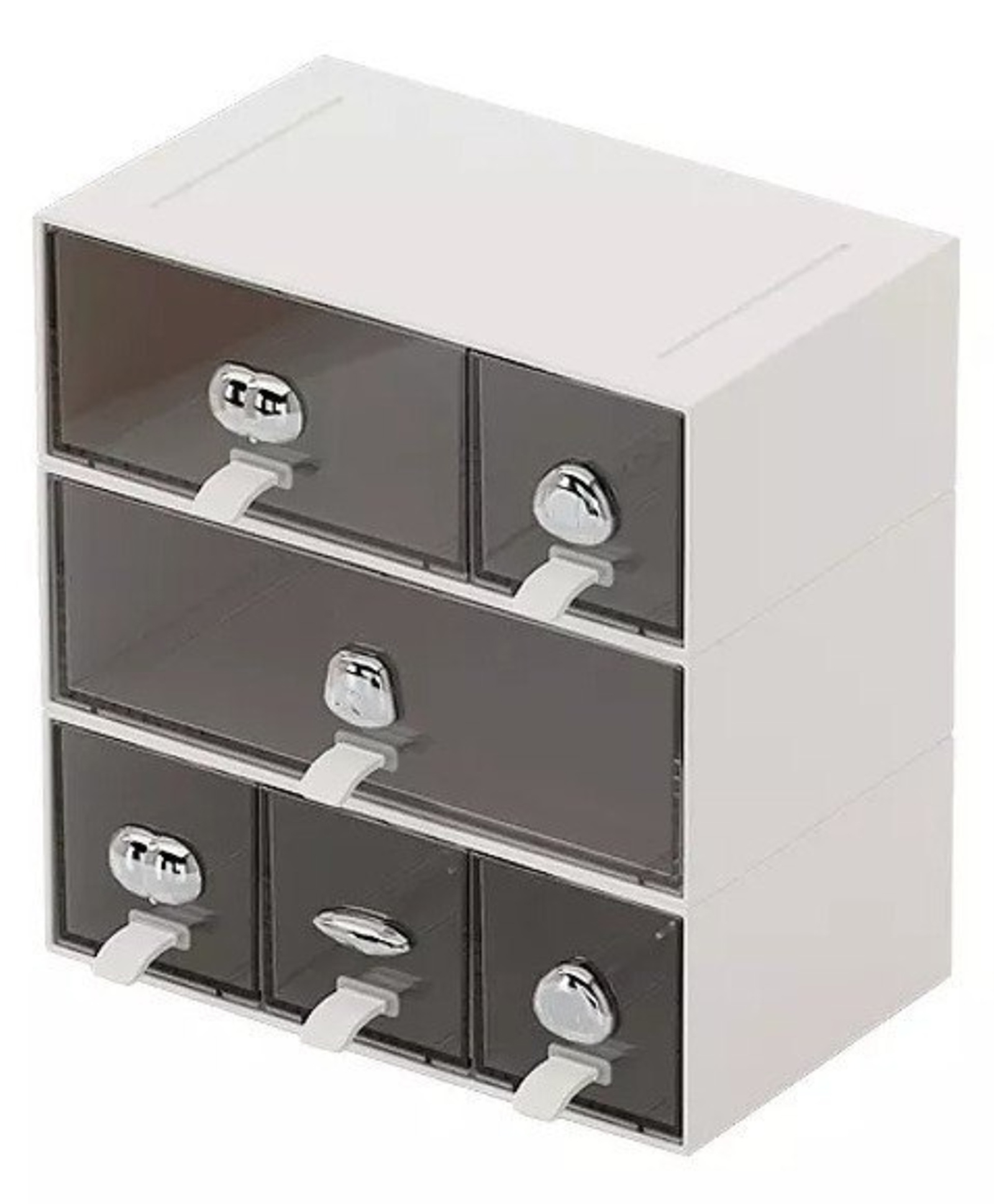 YAMAMA Desktop Storage Drawer Organizer, 6 Compartment mini Cabinet Storage Box, Multipurpose Storage Box, Modern Desk Organizer, Drawer Cabinet for Office, Stationery, Makeup, Accessories-image-21