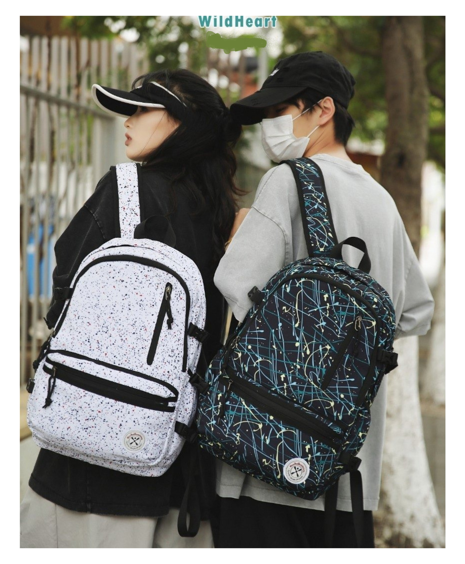 YAMAMA 17.7 Inches Casual Backpacks, Large Capacity Light Weight Water Resistant Stylish Durable Backpack With Adjustable Straps, Premium Design Bag For School, College Backpacks - Color May Vary-image-7